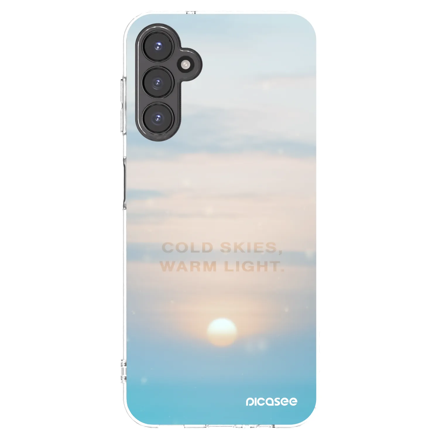 Picasee silikonový průhledný obal pro Samsung Galaxy A14 5G A146P - COLD SKIES