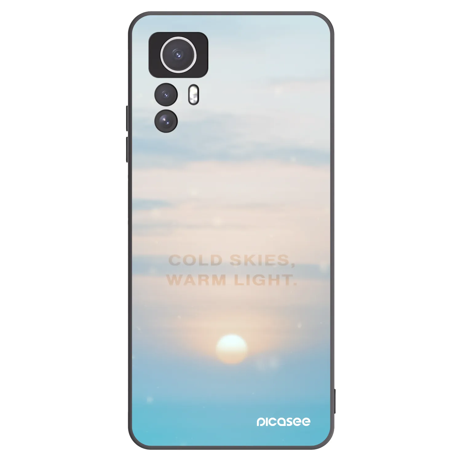 Picasee silikonový černý obal pro Xiaomi Redmi Note 12S - COLD SKIES