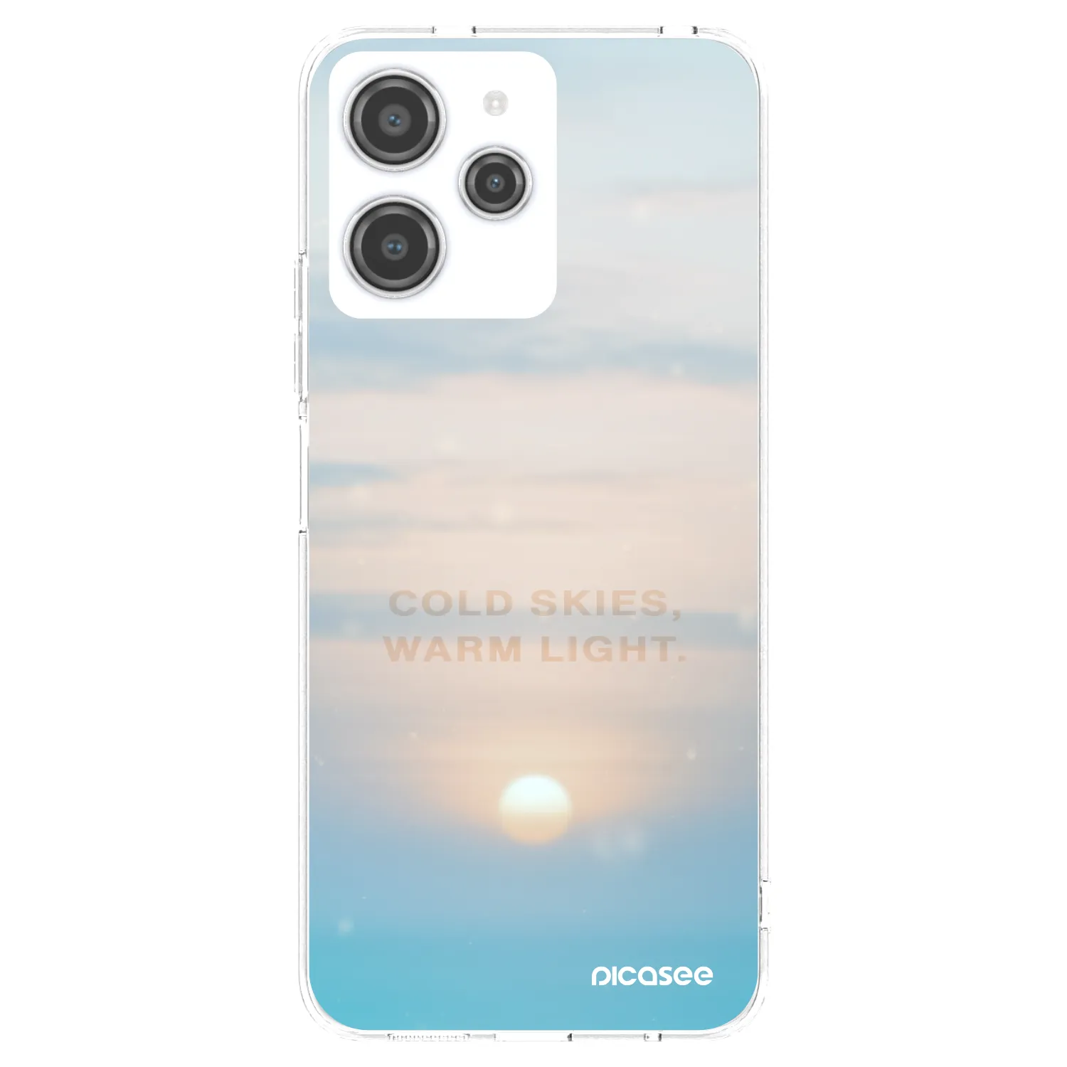 Picasee silikonový průhledný obal pro Xiaomi Redmi 12 4G - COLD SKIES