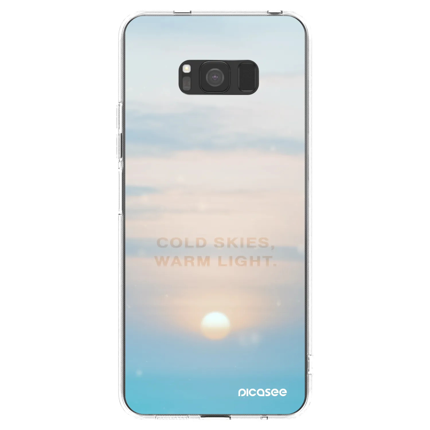 Picasee silikonový průhledný obal pro Samsung Galaxy S8 G950F - COLD SKIES