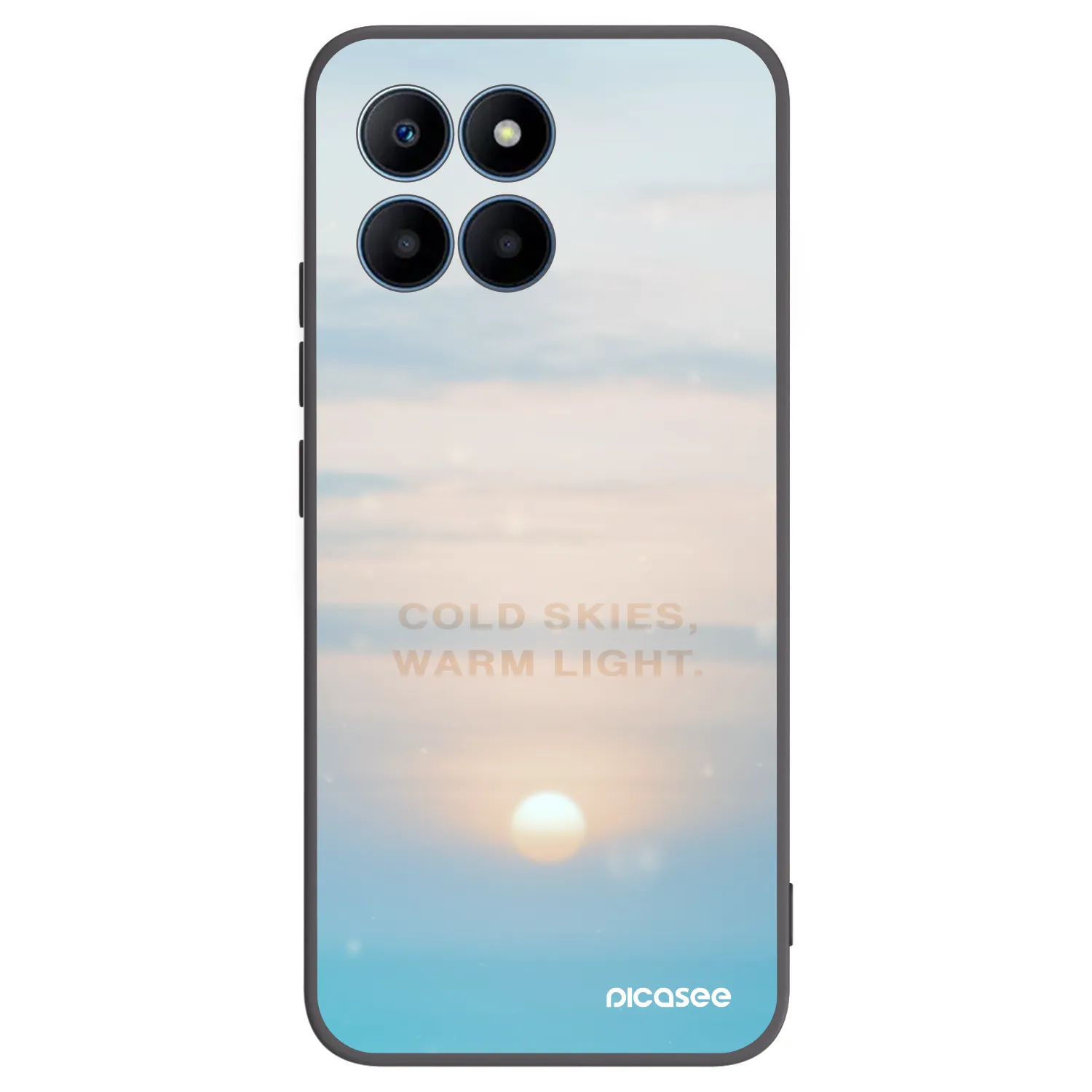 Picasee silikonový černý obal pro Honor 70 Lite - COLD SKIES