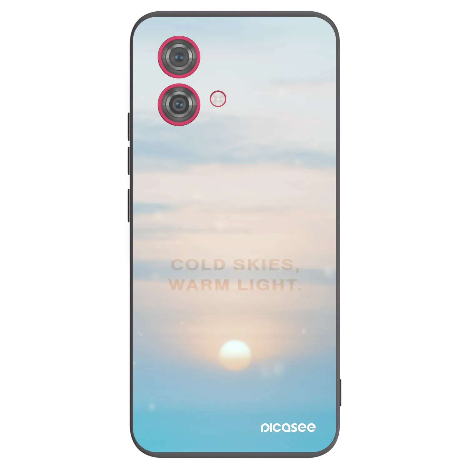 Picasee silikonový černý obal pro Motorola Moto G84 5G - COLD SKIES