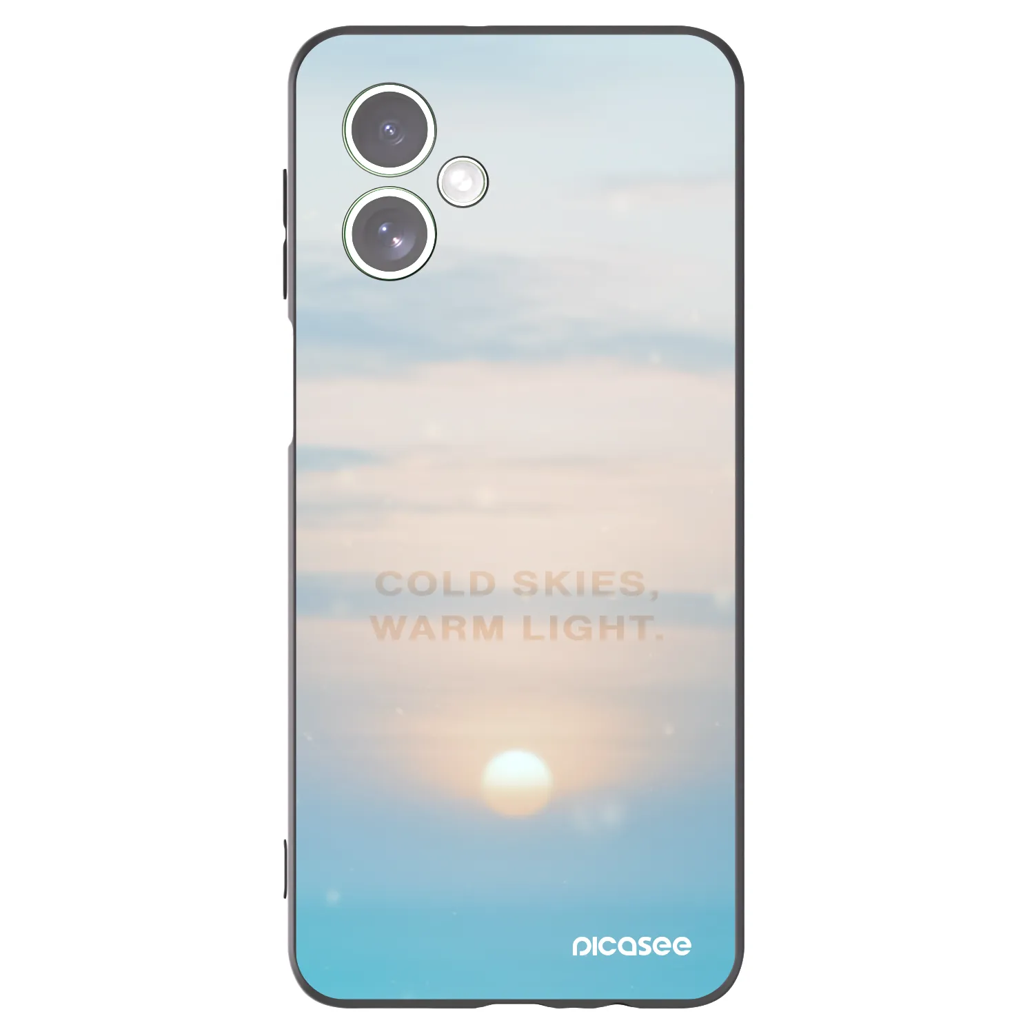 Picasee silikonový černý obal pro Motorola Moto G54 5G - COLD SKIES