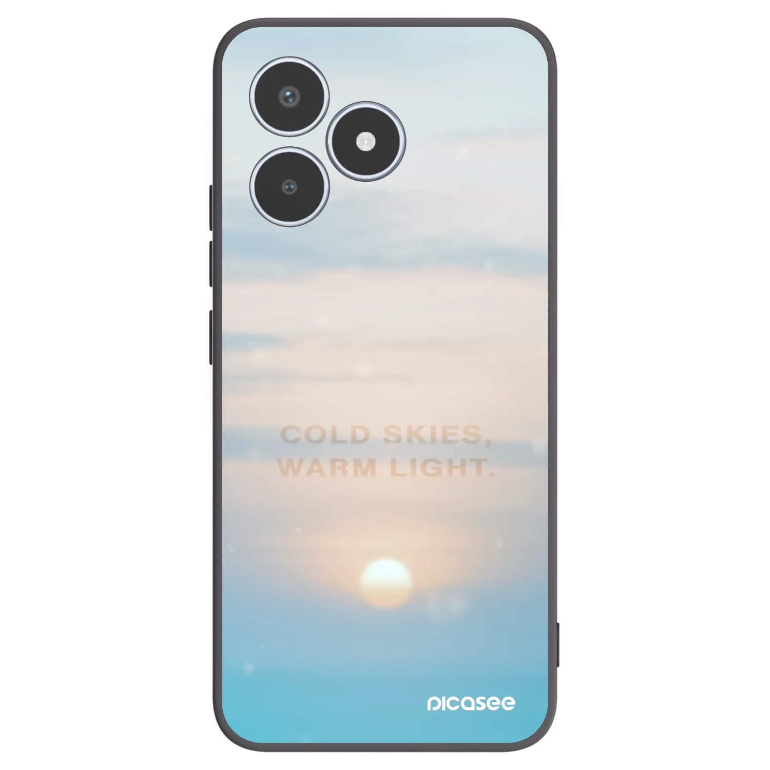 Picasee silikonový černý obal pro Realme C53 - COLD SKIES