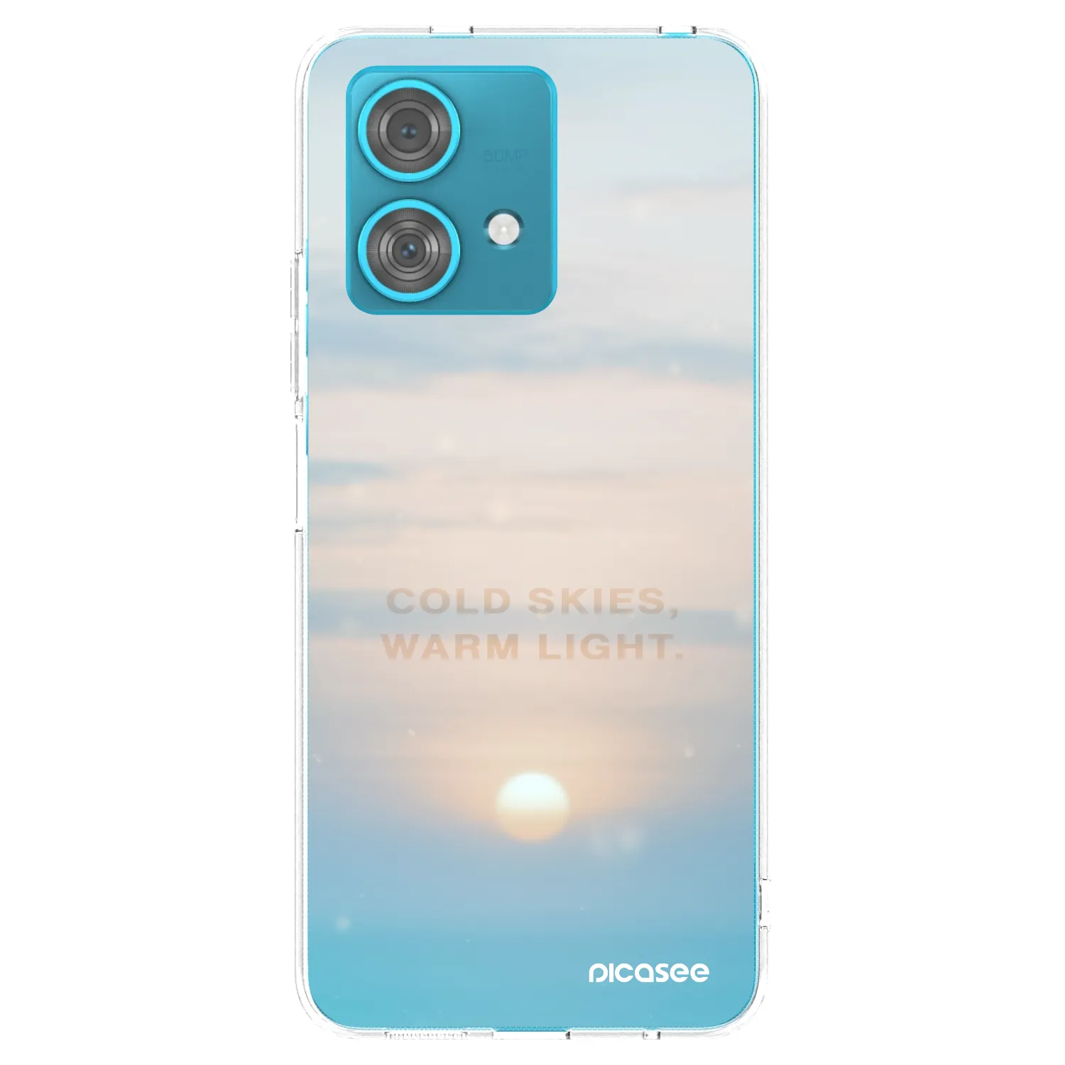 Picasee silikonový průhledný obal pro Motorola Edge 40 Neo - COLD SKIES