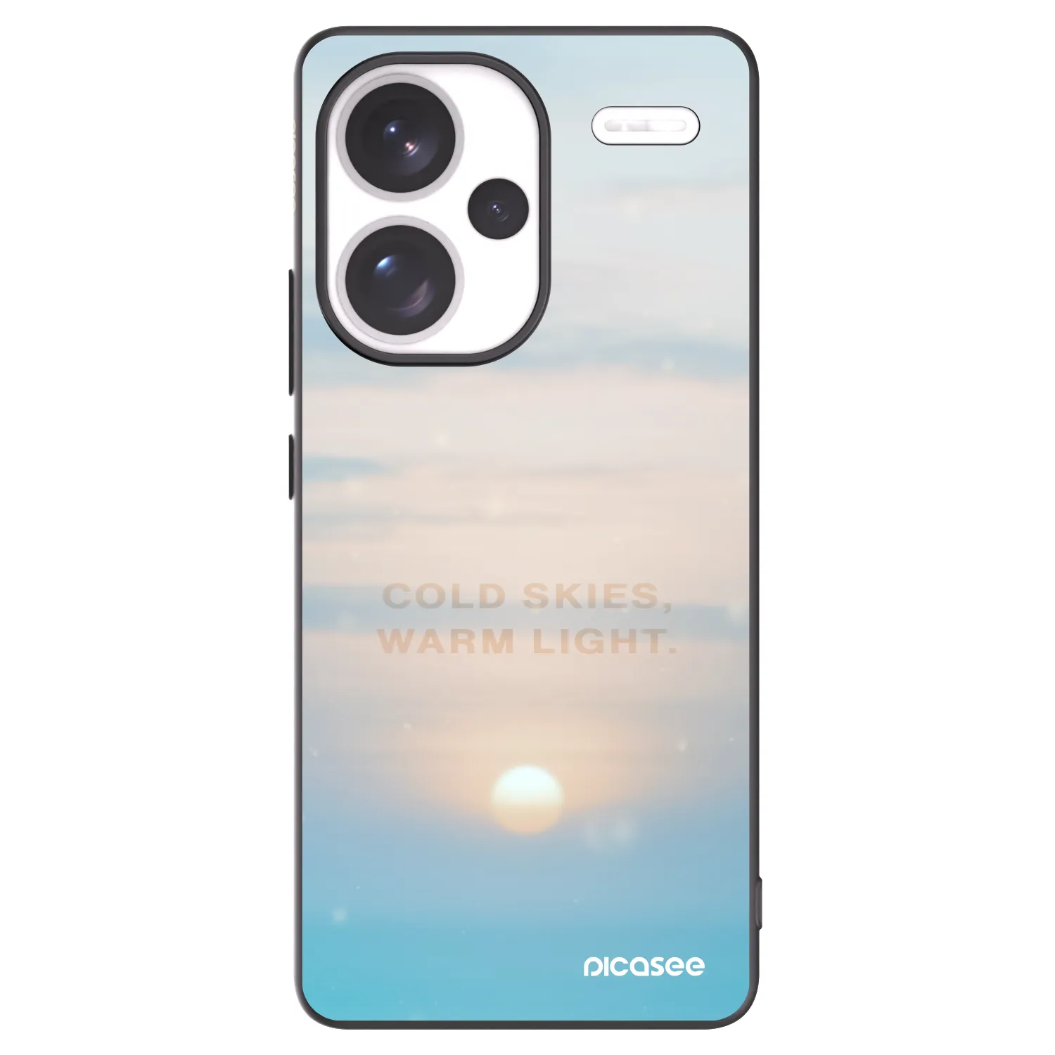 Picasee silikonový černý obal pro Xiaomi Redmi Note 13 Pro+ 5G - COLD SKIES