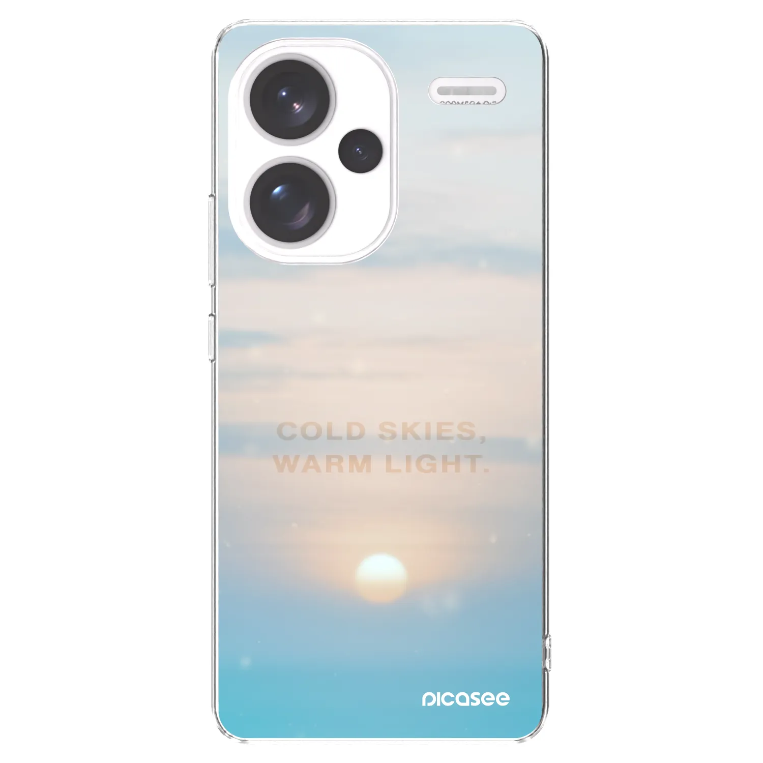 Picasee silikonový průhledný obal pro Xiaomi Redmi Note 13 Pro+ 5G - COLD SKIES
