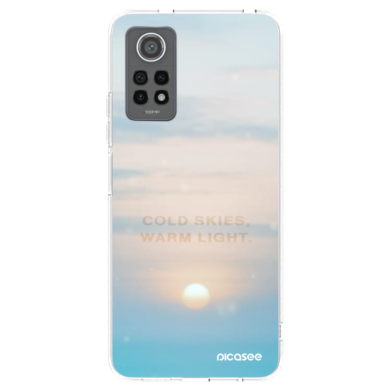 Picasee silikonový průhledný obal pro Xiaomi Redmi Note 12 Pro 4G - COLD SKIES