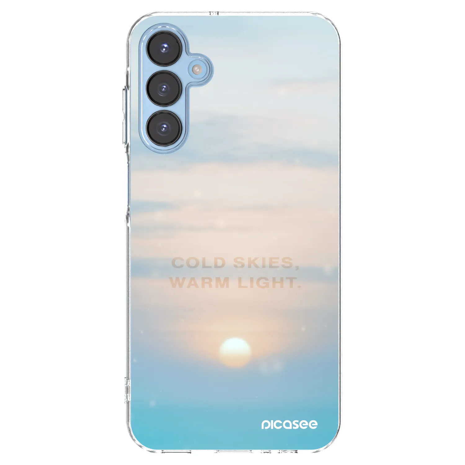 Picasee silikonový průhledný obal pro Samsung Galaxy A15 A156B 5G - COLD SKIES