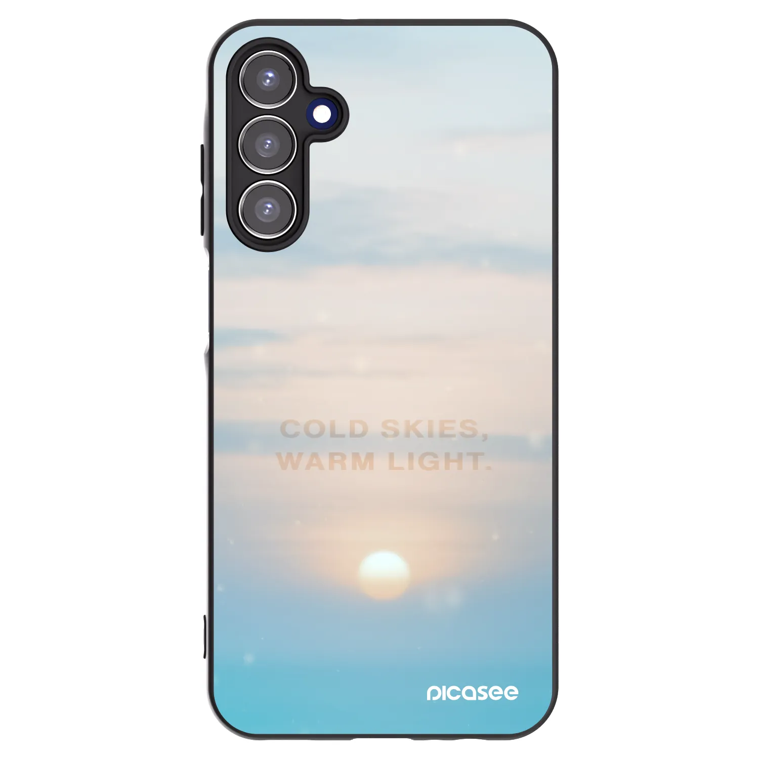 Picasee silikonový černý obal pro Samsung Galaxy A15 A155F 4G - COLD SKIES