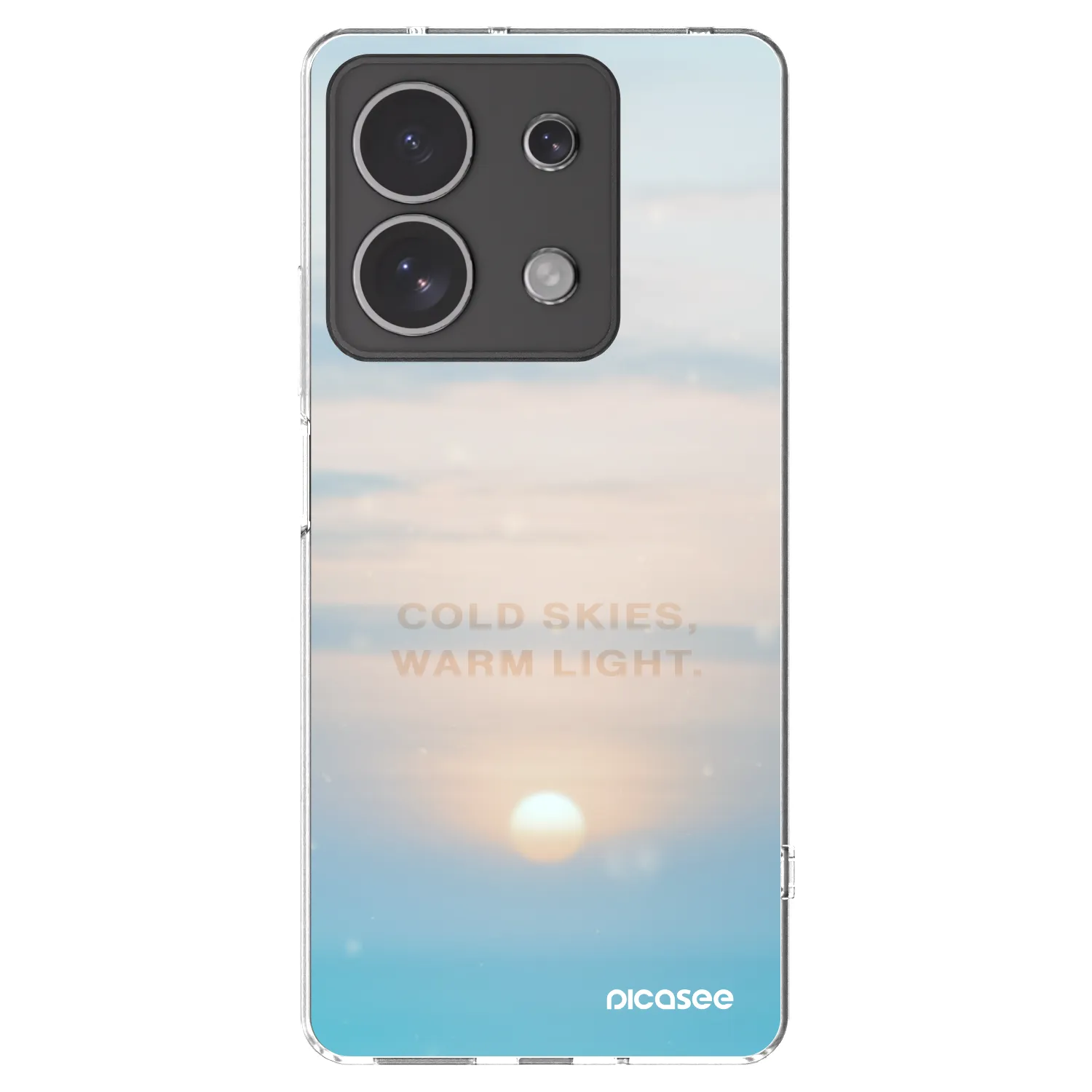 Picasee silikonový průhledný obal pro Xiaomi Redmi Note 13 4G - COLD SKIES