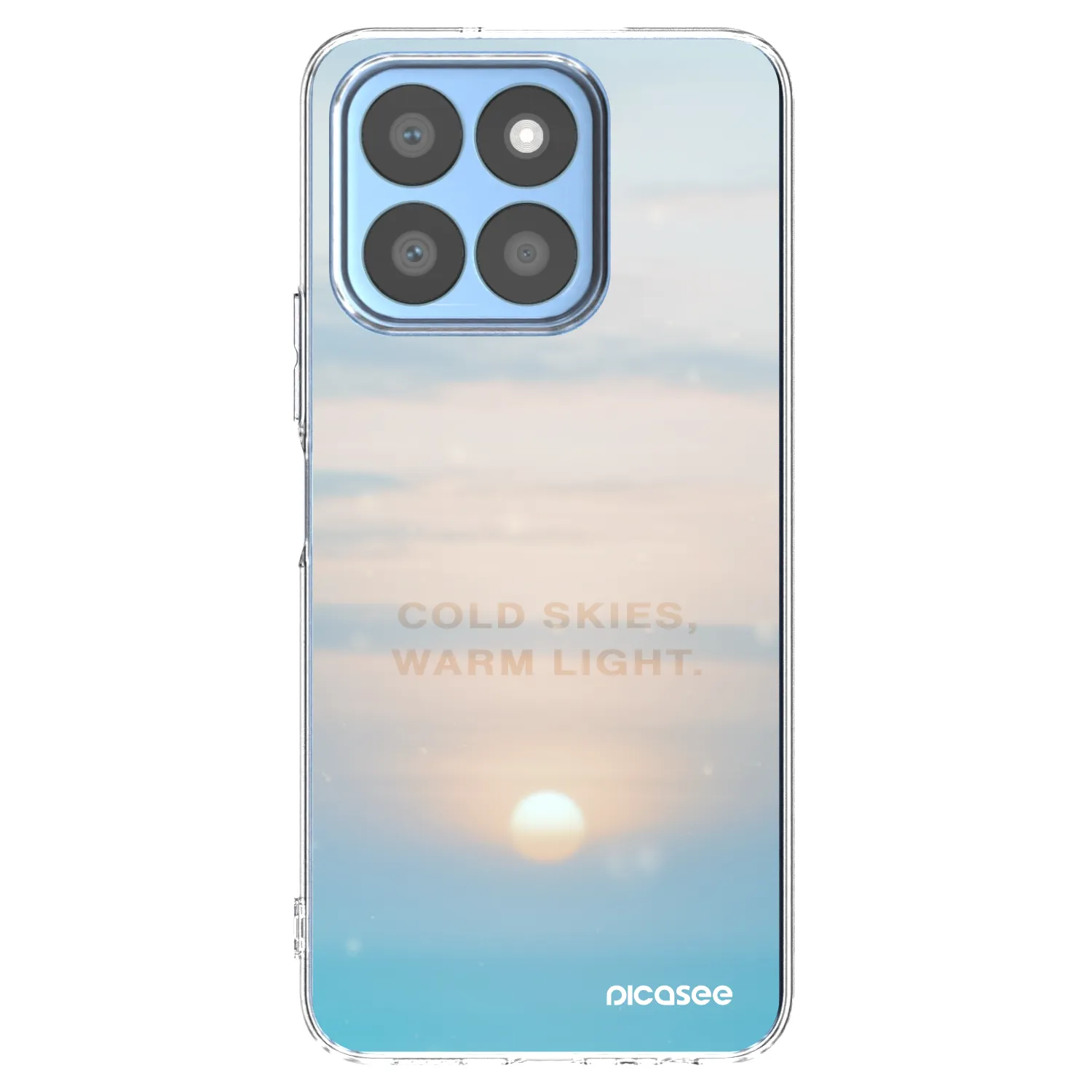 Picasee silikonový průhledný obal pro Honor X8b - COLD SKIES