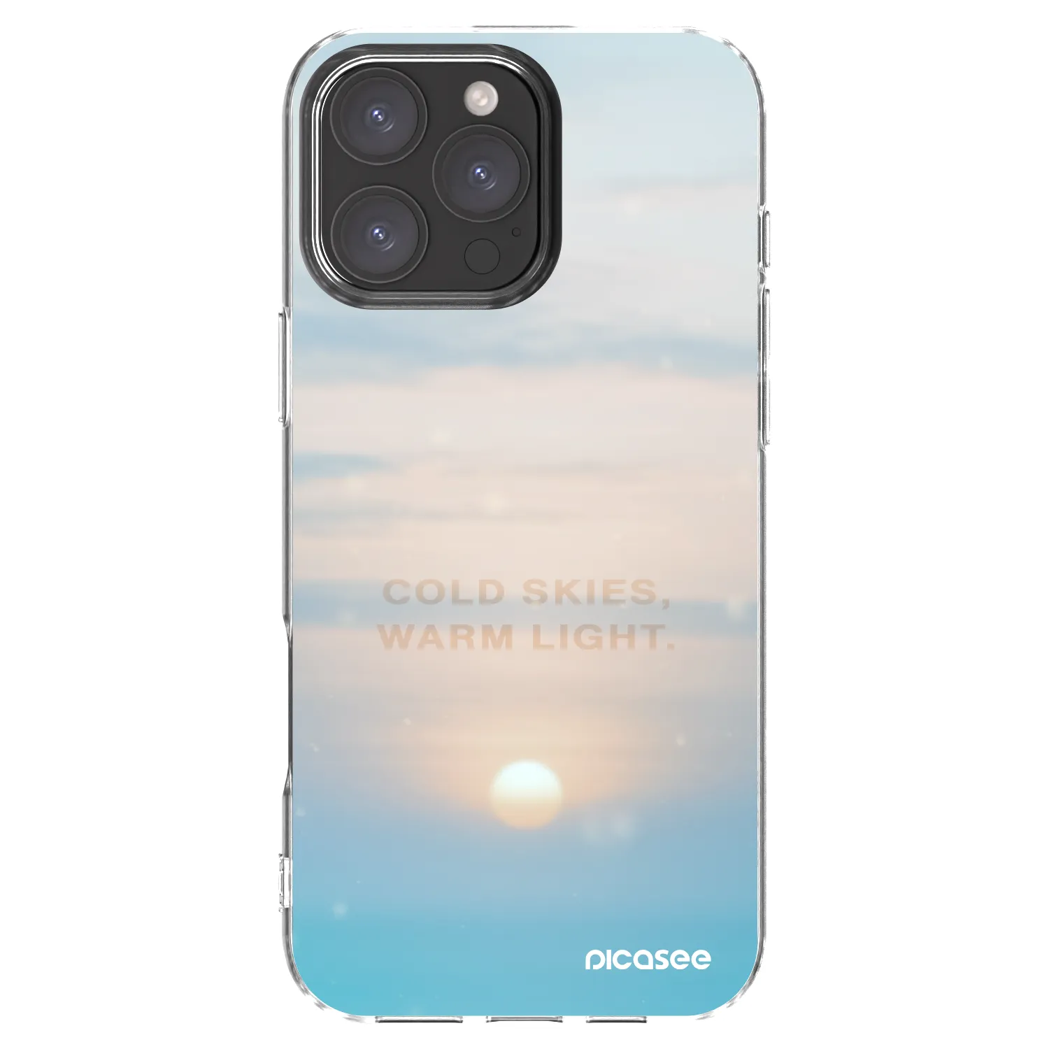 Picasee silikonový průhledný obal pro Apple iPhone 16 Pro Max - COLD SKIES