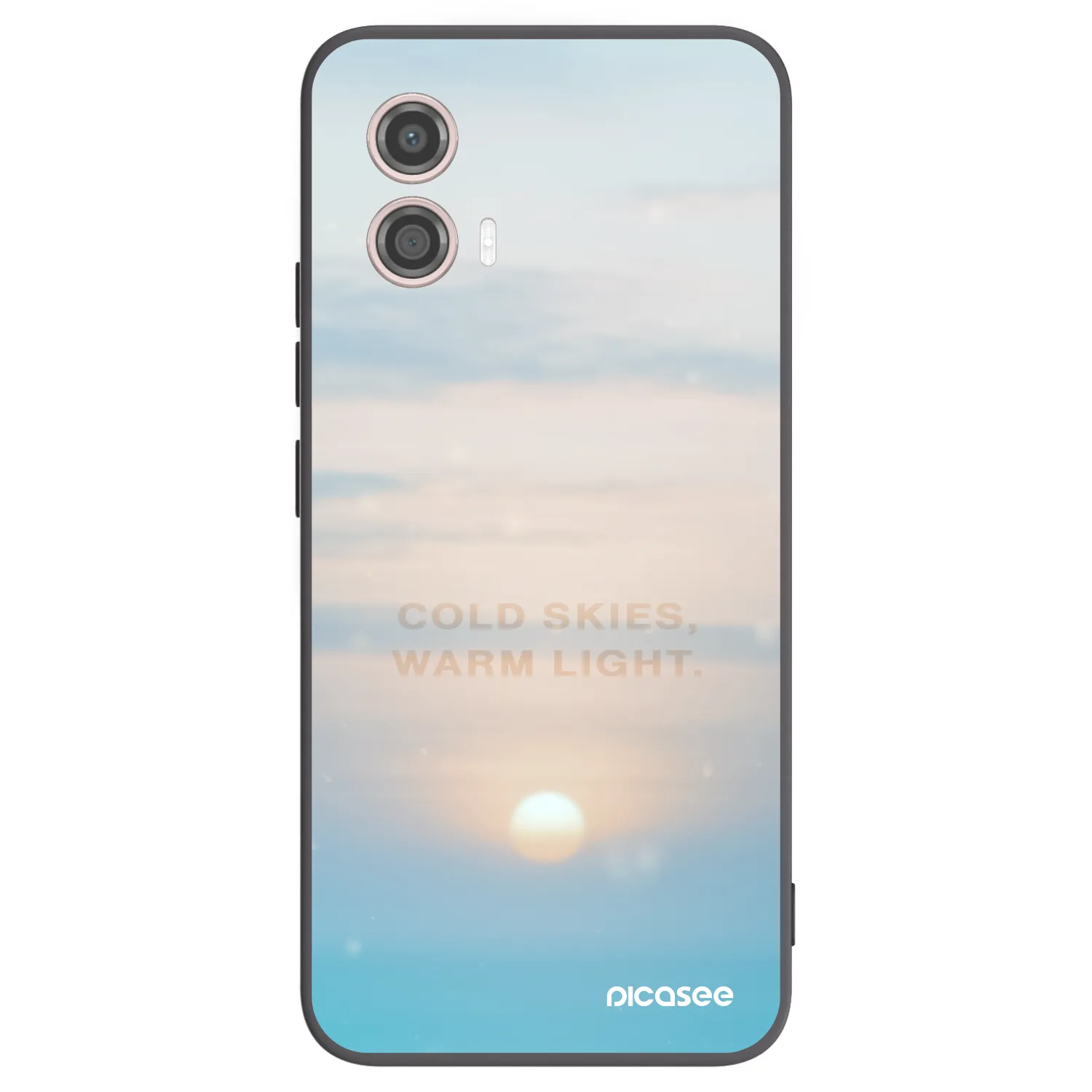 Picasee silikonový černý obal pro Motorola Moto G53 5G - COLD SKIES