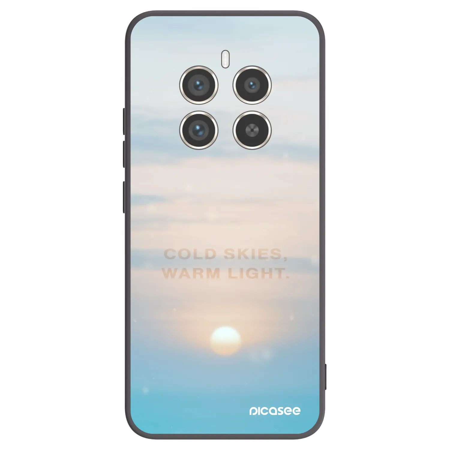 Picasee silikonový černý obal pro Realme 12 Pro 5G - COLD SKIES