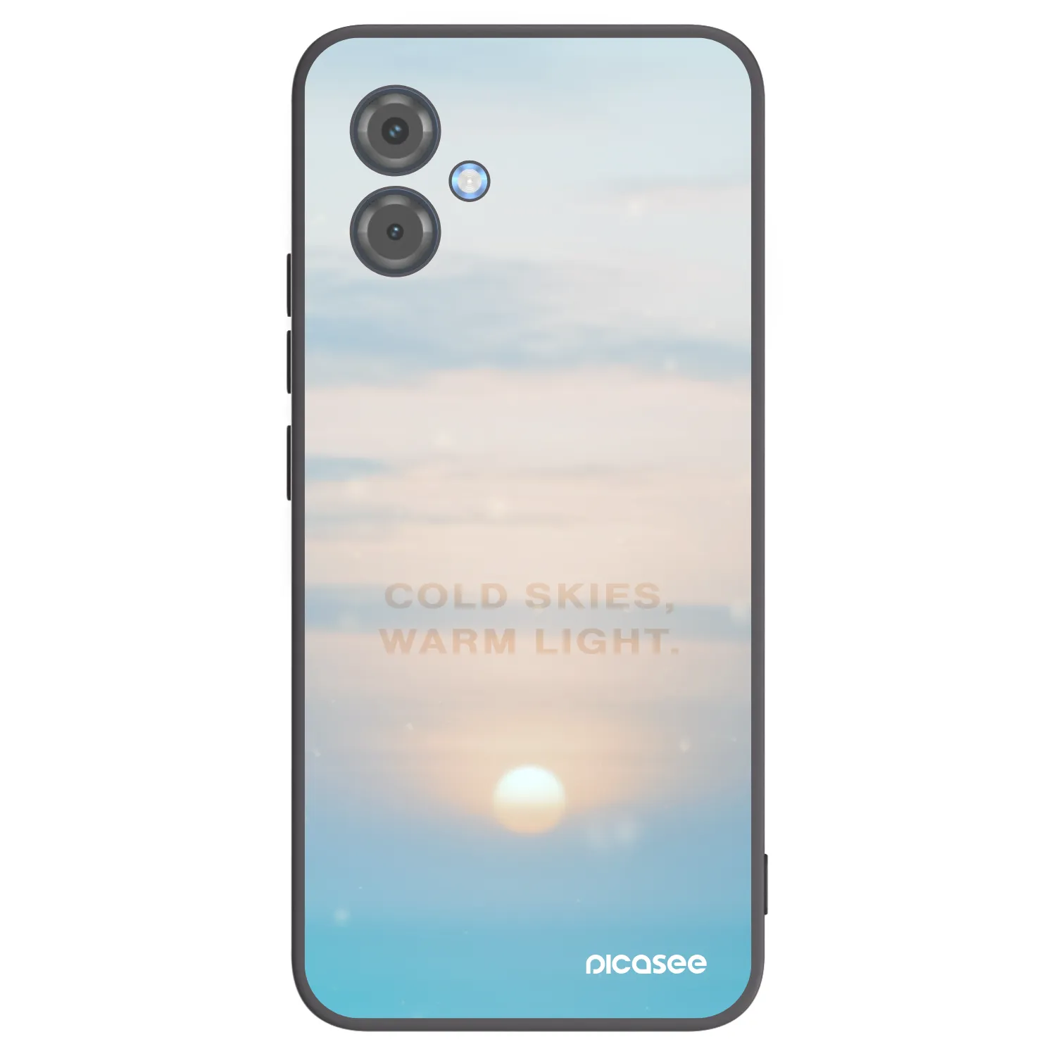 Picasee silikonový černý obal pro Motorola Moto G14 - COLD SKIES