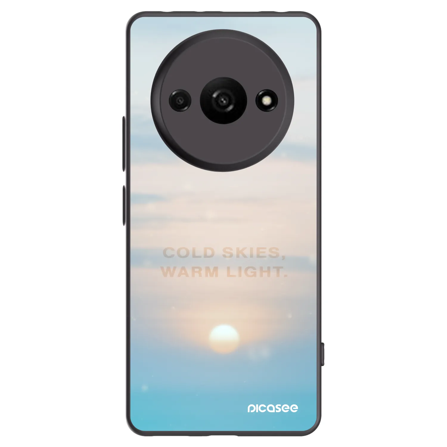Picasee silikonový černý obal pro Xiaomi Redmi A3 - COLD SKIES