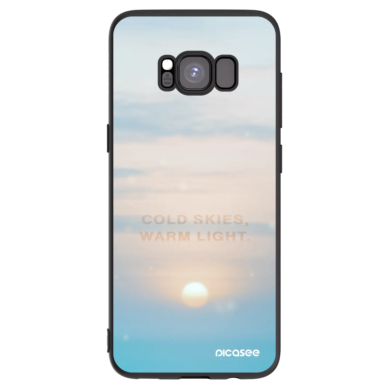 Picasee silikonový černý obal pro Samsung Galaxy S8 G950F - COLD SKIES