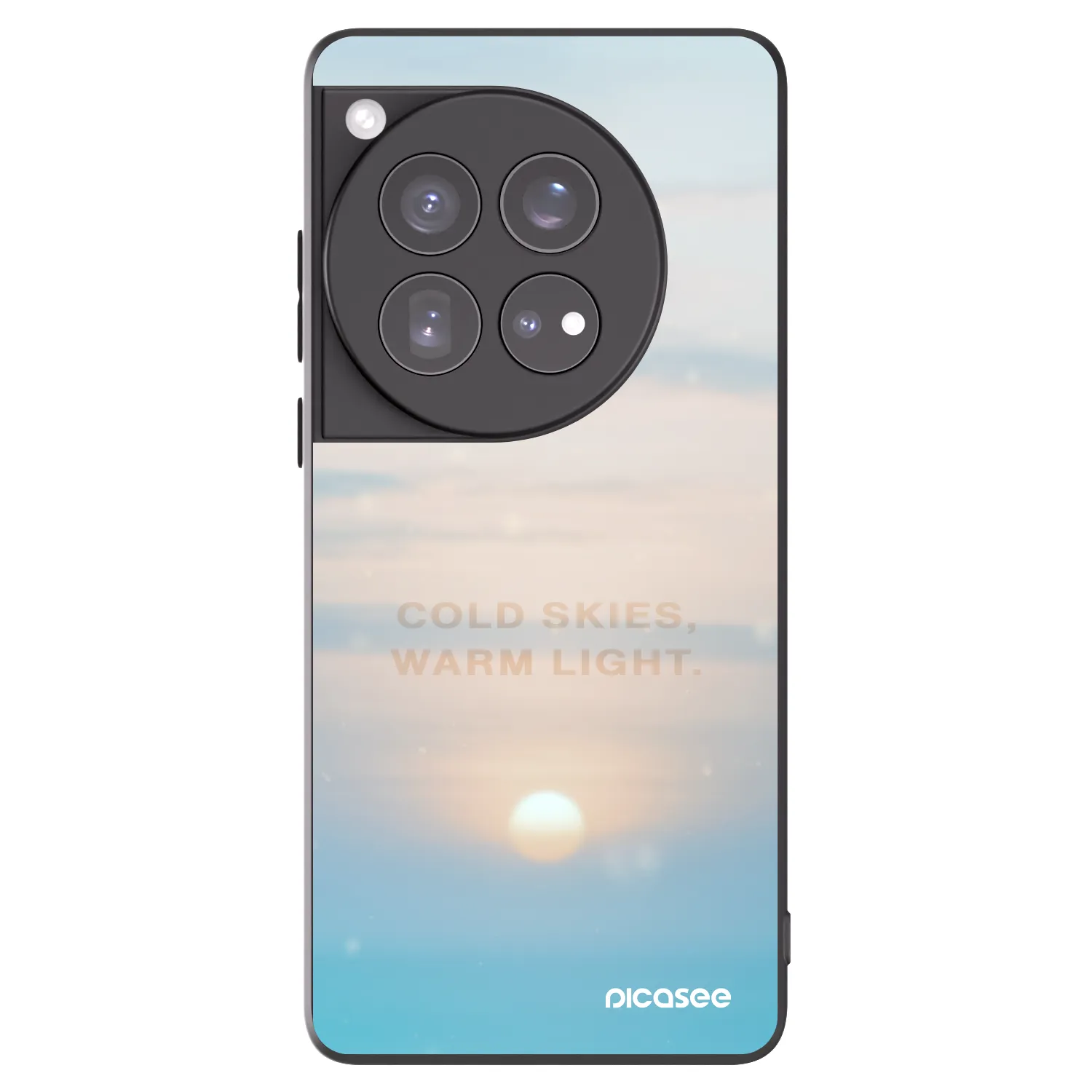 Picasee silikonový černý obal pro OnePlus 12 5G - COLD SKIES