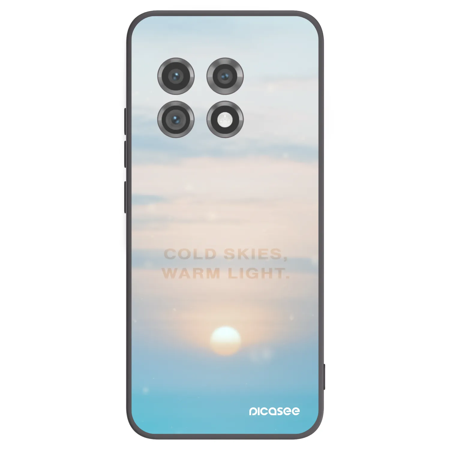 Picasee silikonový černý obal pro OnePlus 11 5G - COLD SKIES