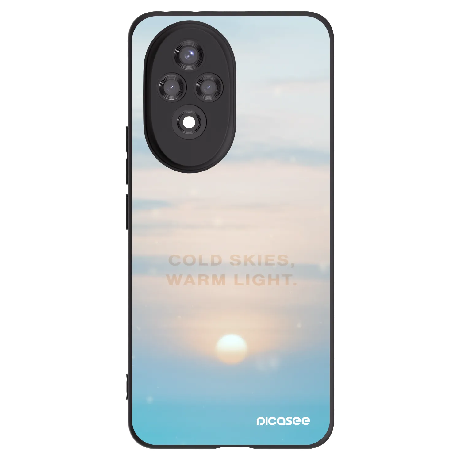 Picasee silikonový černý obal pro Honor 200 Pro 5G - COLD SKIES