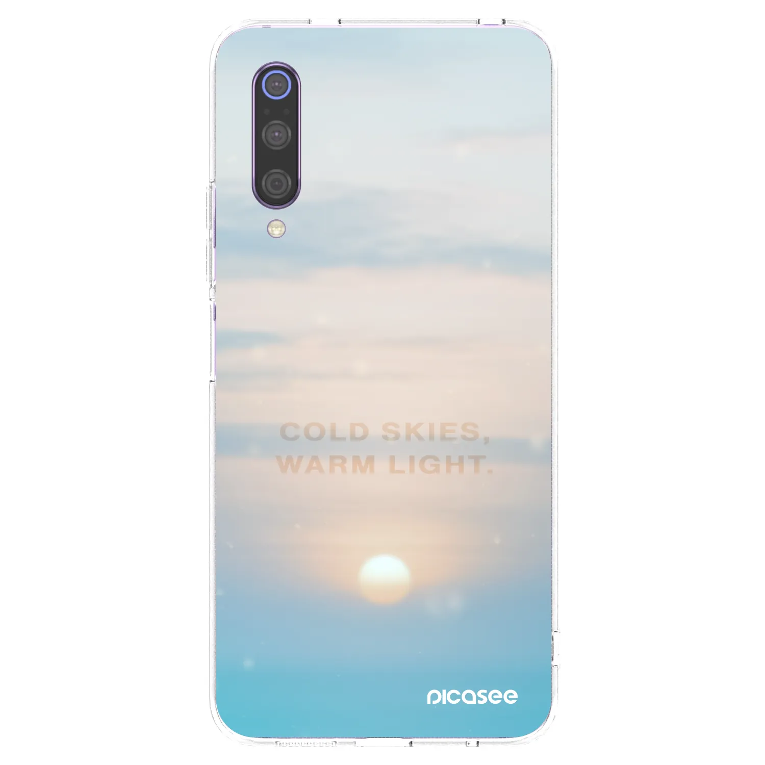 Picasee silikonový průhledný obal pro Xiaomi Mi 9 - COLD SKIES
