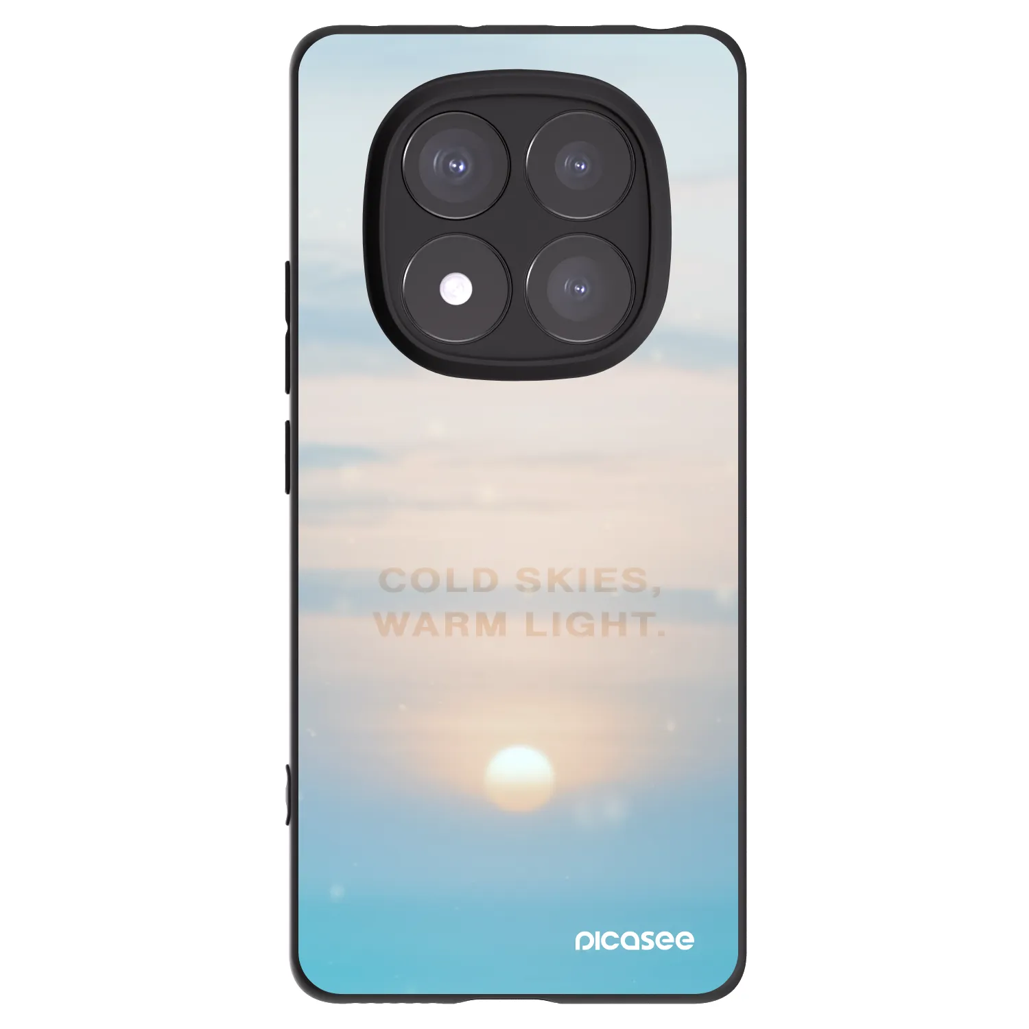 Picasee silikonový černý obal pro Xiaomi Redmi Note 14 Pro 5G - COLD SKIES