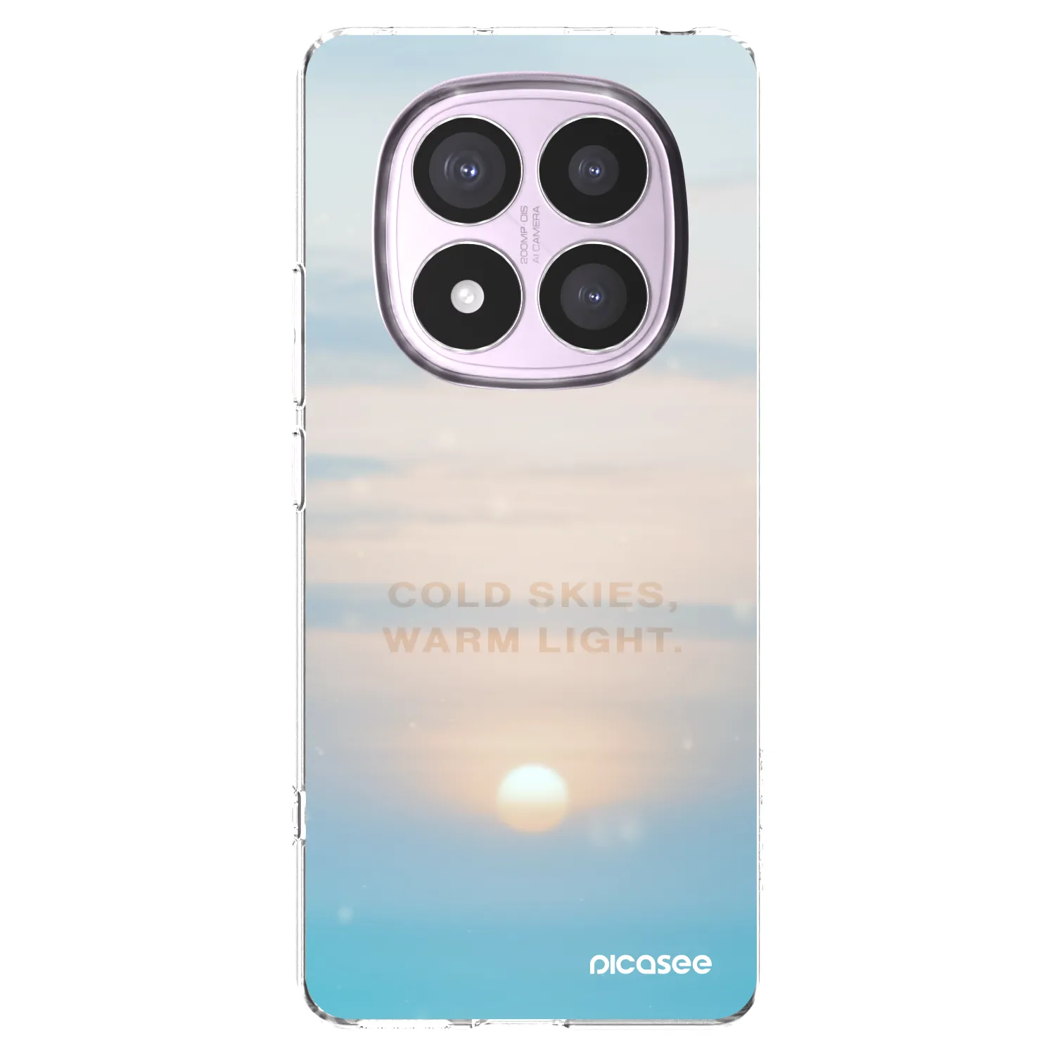 Picasee silikonový průhledný obal pro Xiaomi Redmi Note 14 Pro 5G - COLD SKIES