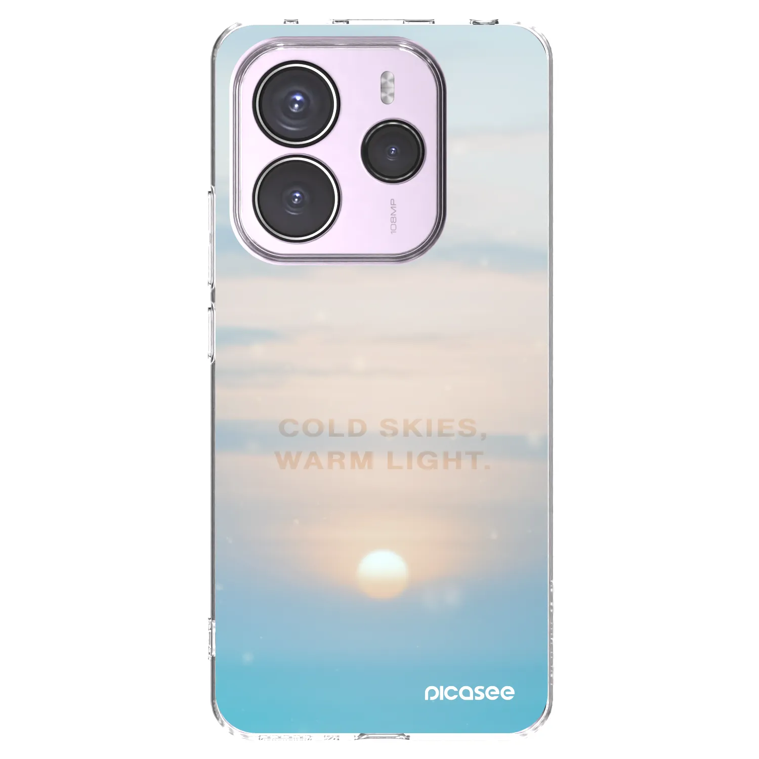 Picasee silikonový průhledný obal pro Xiaomi Redmi Note 14 5G - COLD SKIES