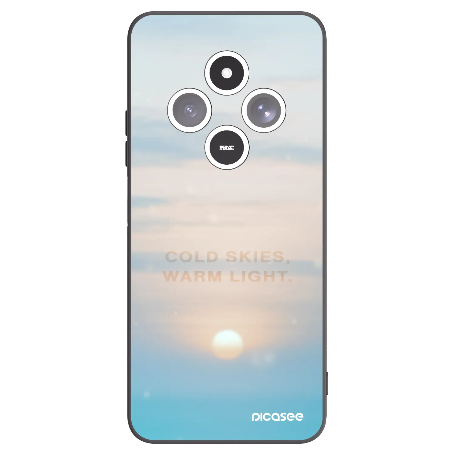 Picasee silikonový černý obal pro Xiaomi Redmi 14C - COLD SKIES