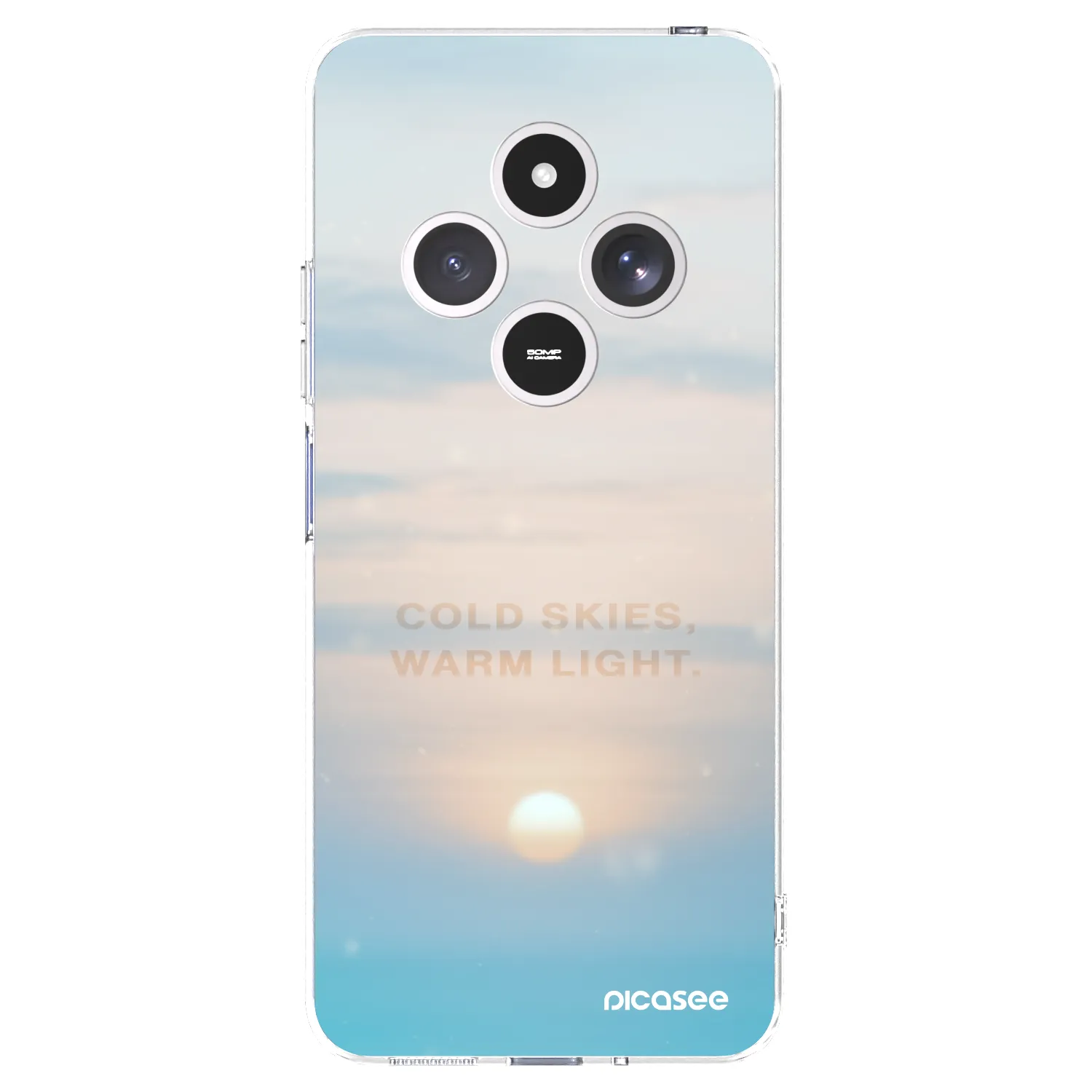 Picasee silikonový průhledný obal pro Xiaomi Redmi 14C - COLD SKIES
