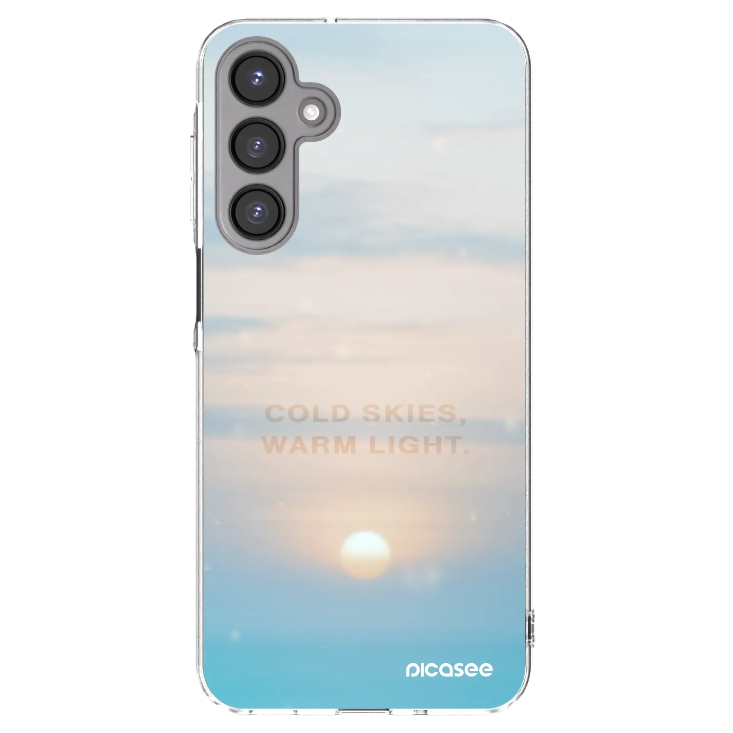 Picasee silikonový průhledný obal pro Samsung Galaxy A16 5G - COLD SKIES