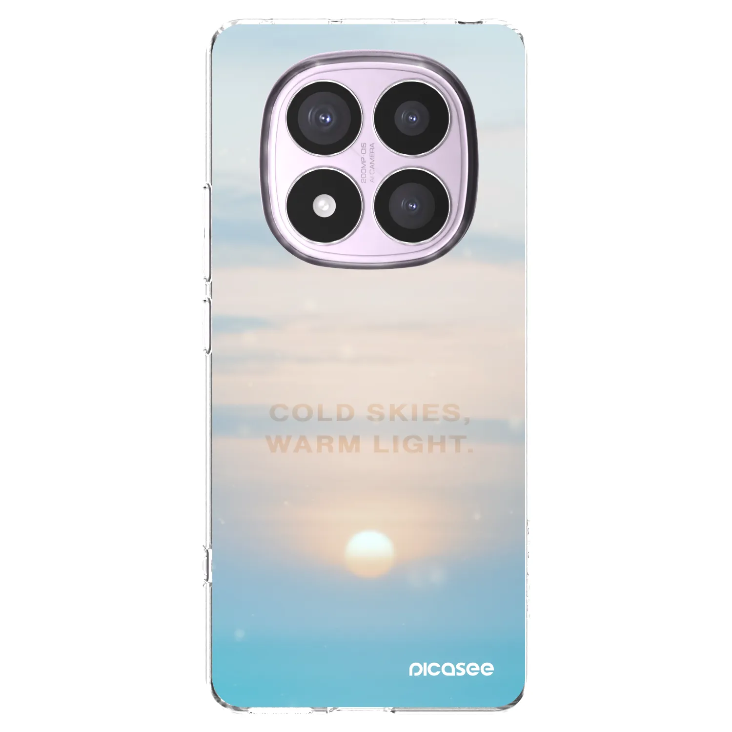 Picasee silikonový průhledný obal pro Xiaomi Redmi Note 14 Pro 4G - COLD SKIES