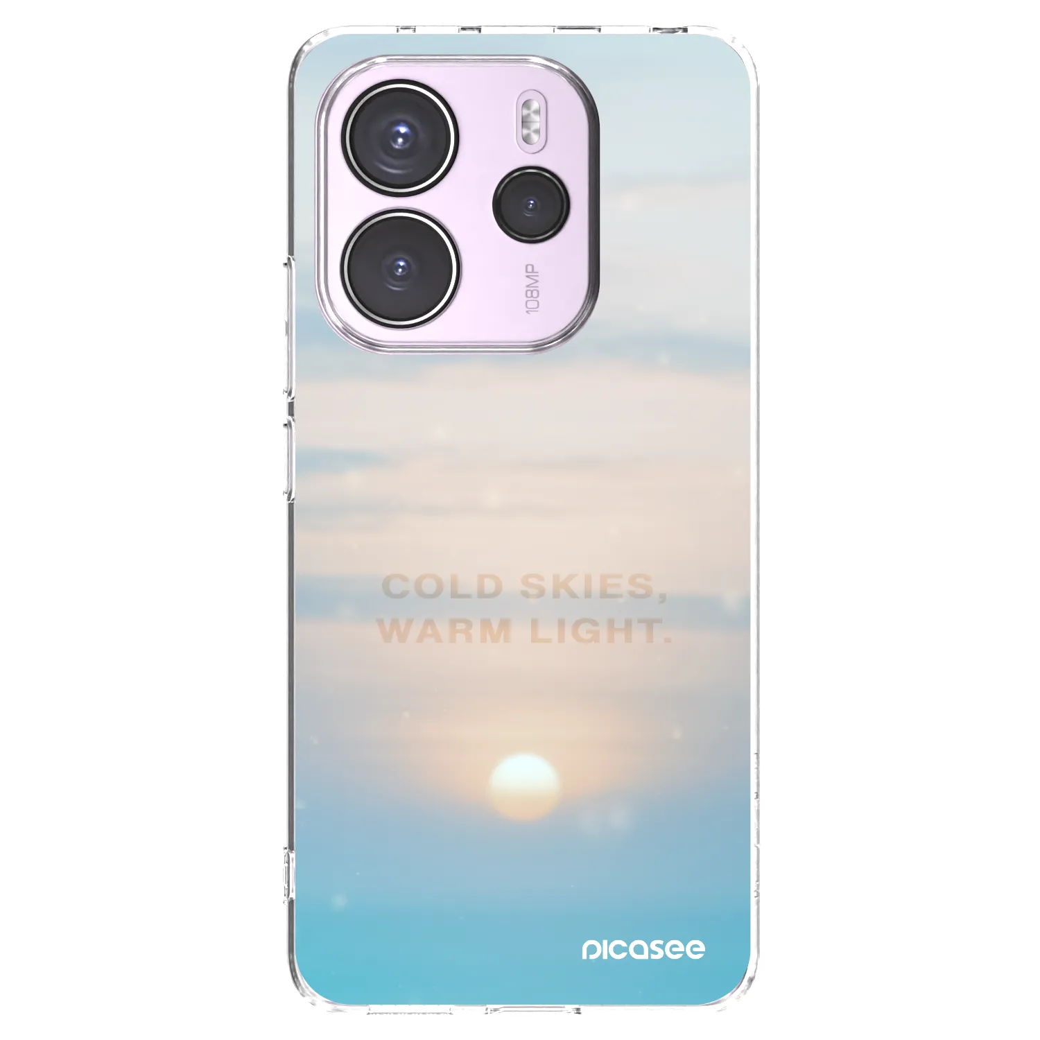 Picasee silikonový průhledný obal pro Xiaomi Redmi Note 14 4G - COLD SKIES