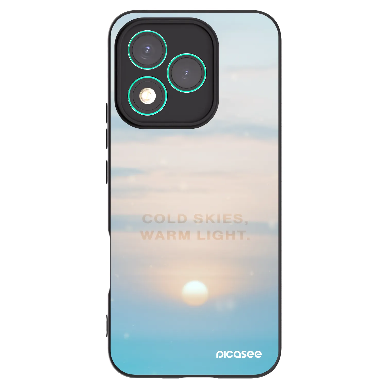 Picasee silikonový černý obal pro Honor 400 Lite 5G - COLD SKIES
