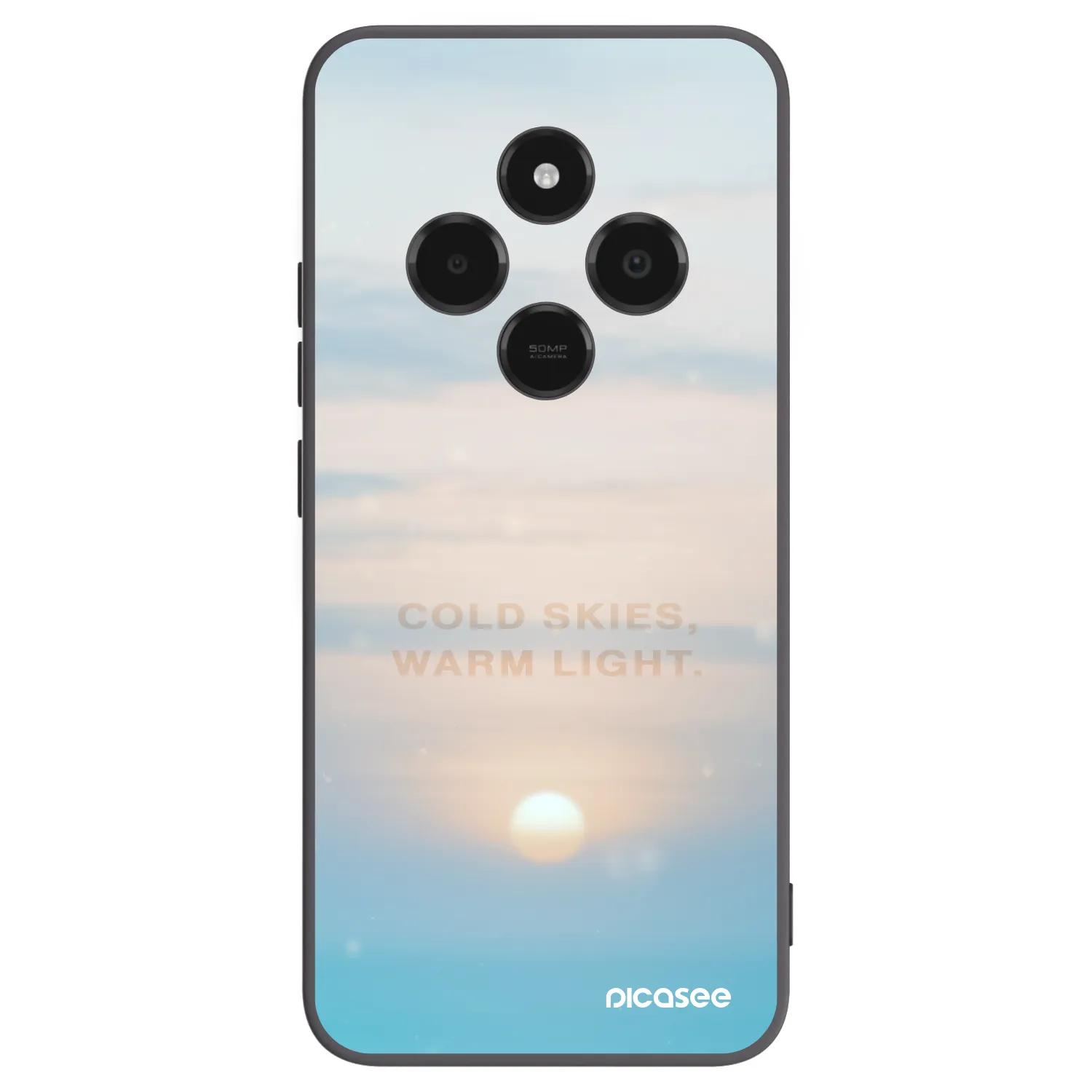 Picasee silikonový černý obal pro Xiaomi Poco C75 - COLD SKIES