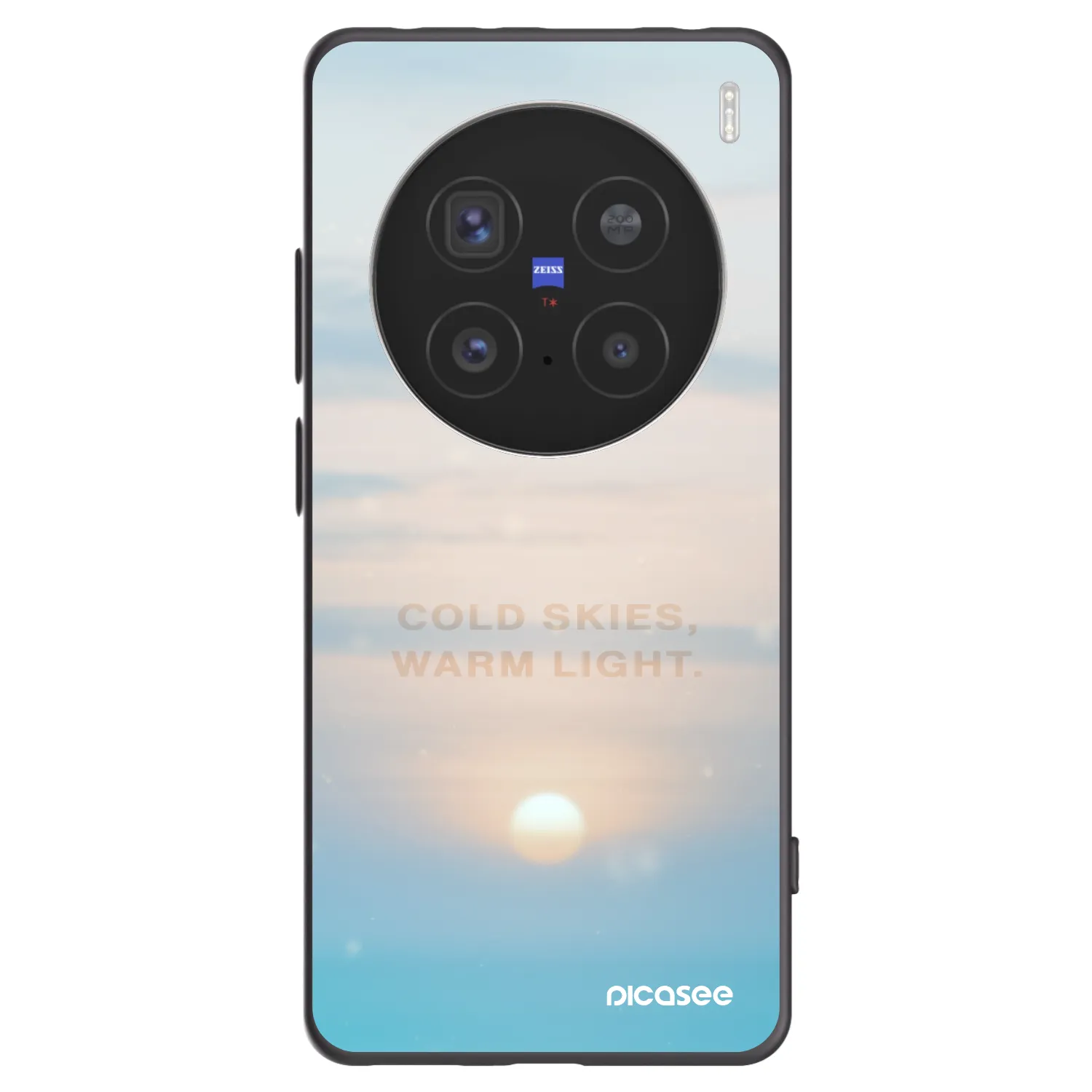 Picasee silikonový černý obal pro Vivo X200 Pro - COLD SKIES