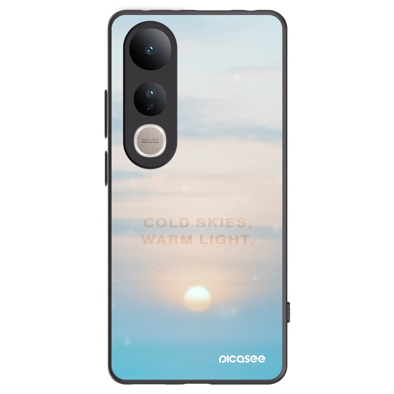 Picasee silikonový černý obal pro Vivo V50 Lite 5G - COLD SKIES