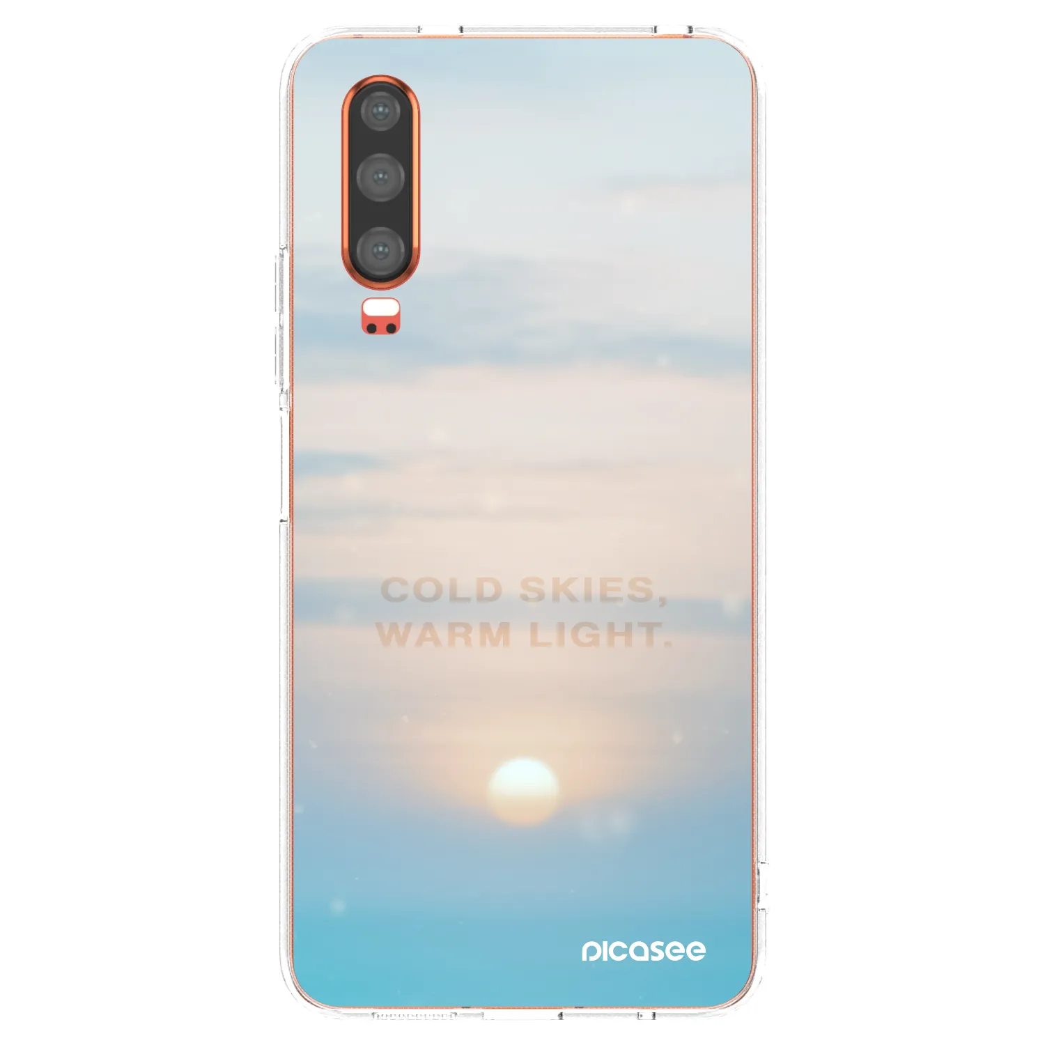 Picasee silikonový průhledný obal pro Huawei P30 - COLD SKIES