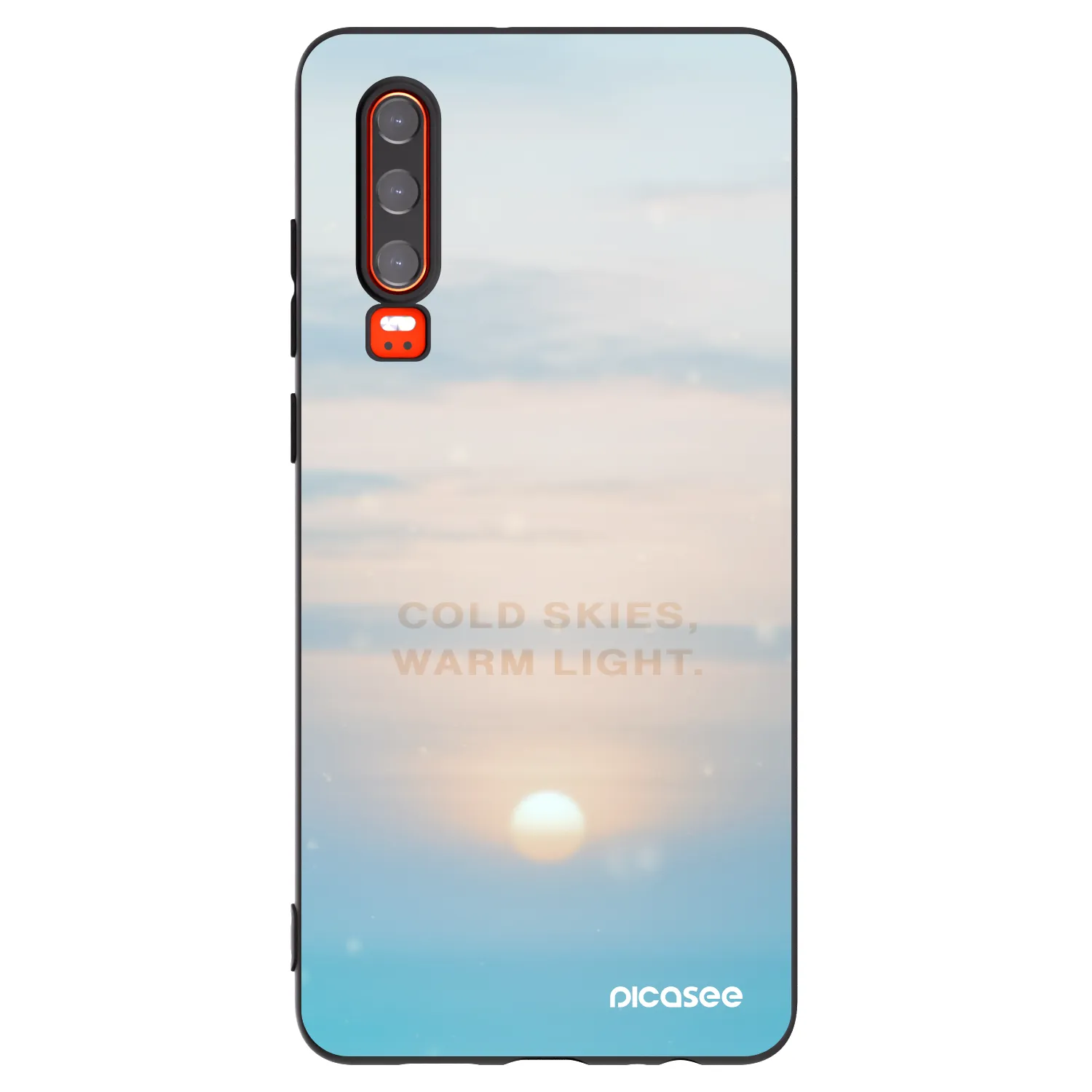 Picasee silikonový černý obal pro Huawei P30 - COLD SKIES