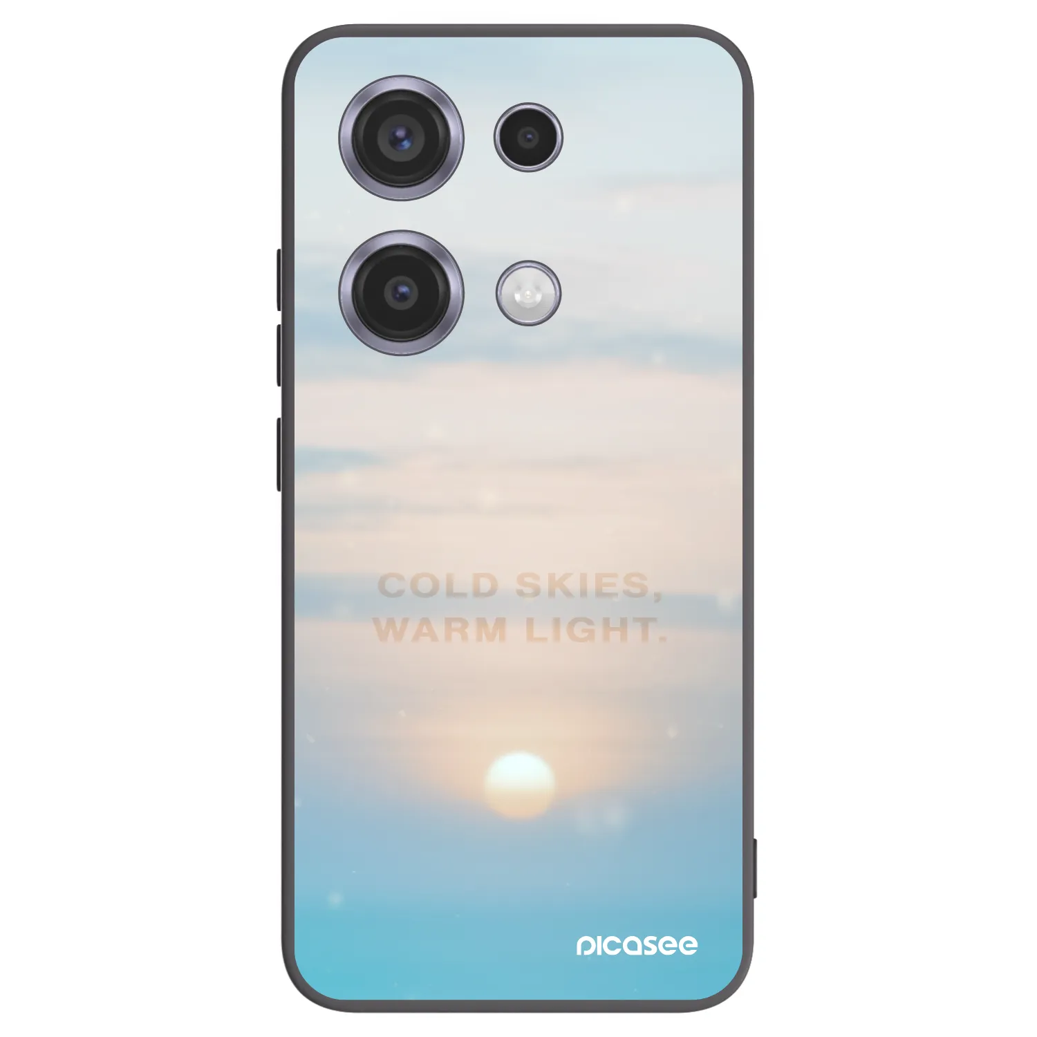 Picasee silikonový černý obal pro Xiaomi Redmi Note 14S - COLD SKIES