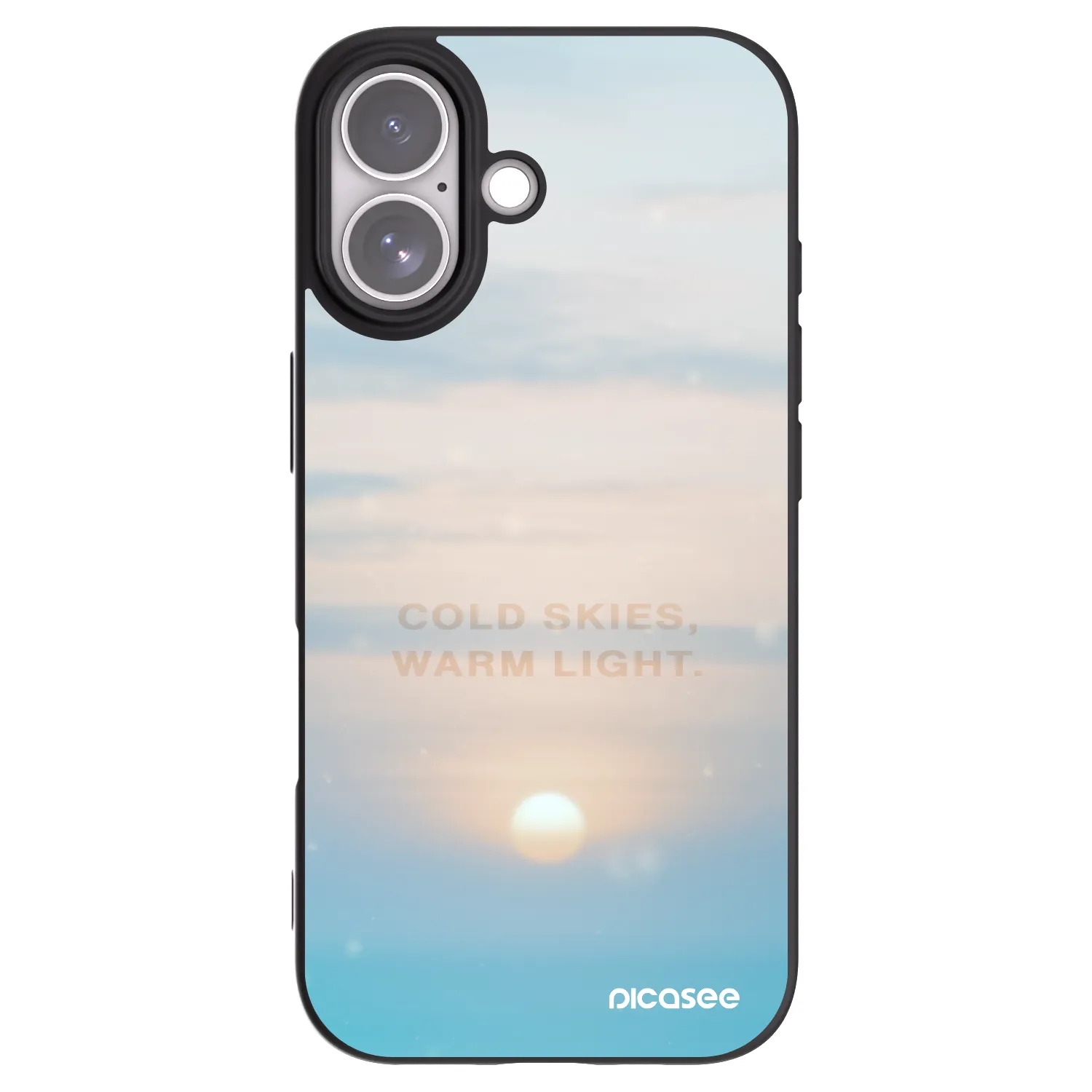 Picasee silikonový černý obal pro Apple iPhone 17 - COLD SKIES