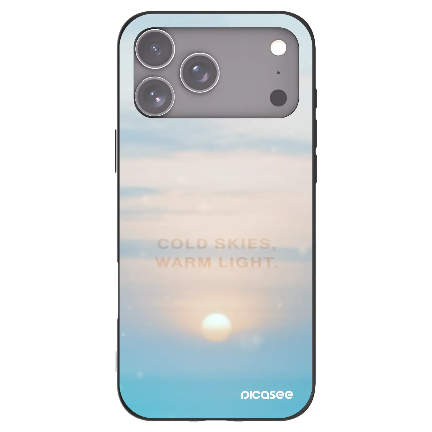 Picasee silikonový černý obal pro Apple iPhone 17 Pro Max - COLD SKIES