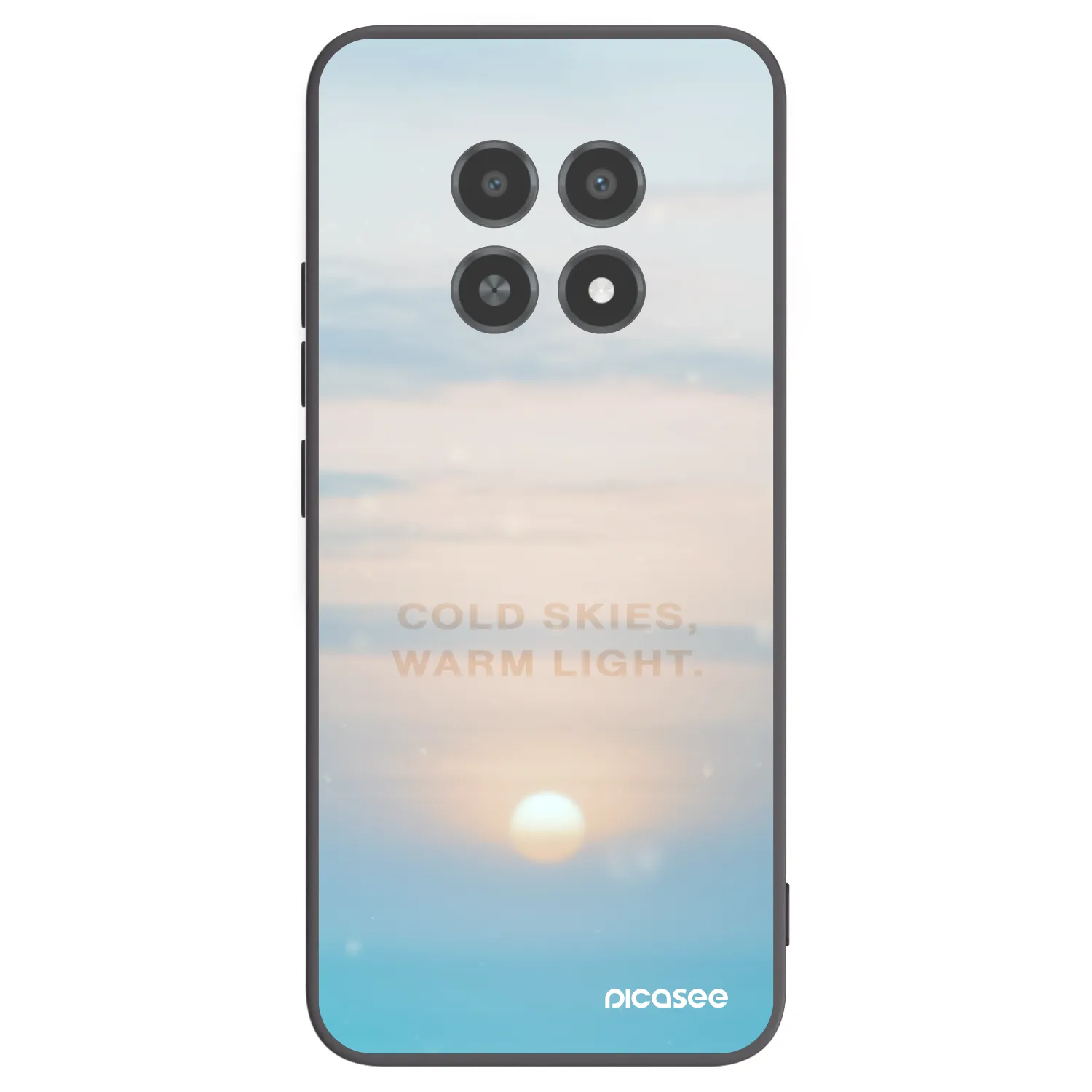 Picasee silikonový černý obal pro Realme 12X - COLD SKIES