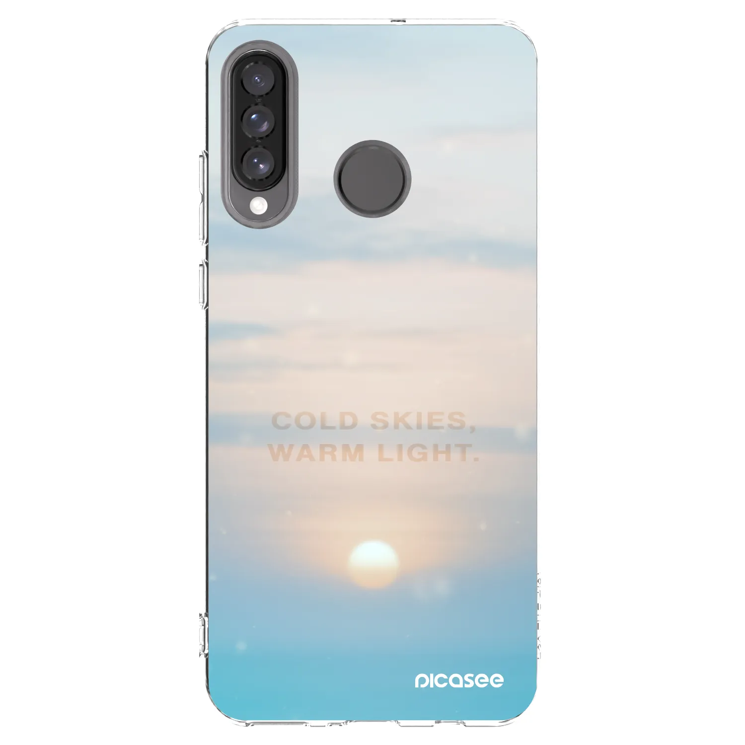 Picasee silikonový průhledný obal pro Huawei P30 Lite - COLD SKIES