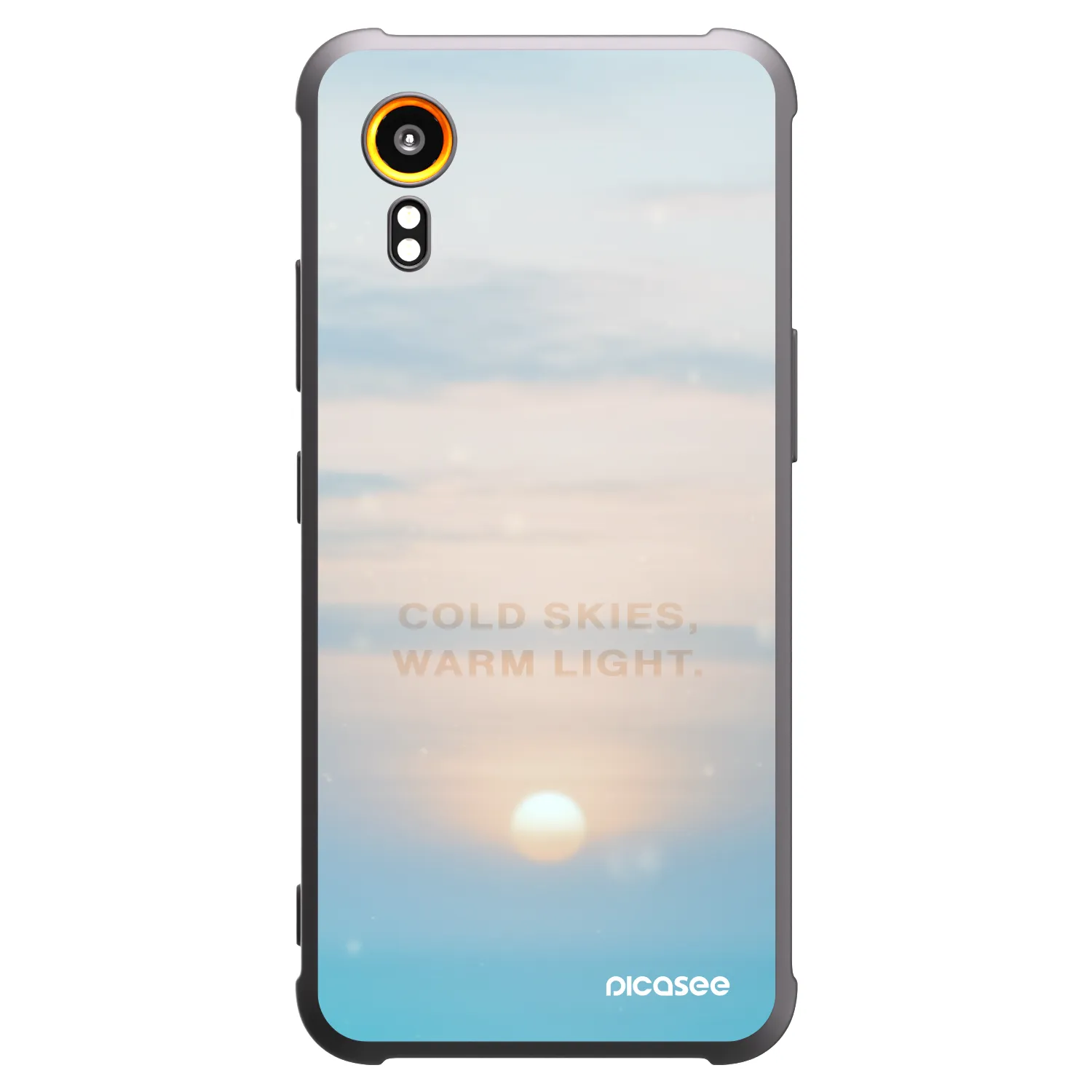 Picasee silikonový černý obal pro Samsung Galaxy Xcover 7 - COLD SKIES