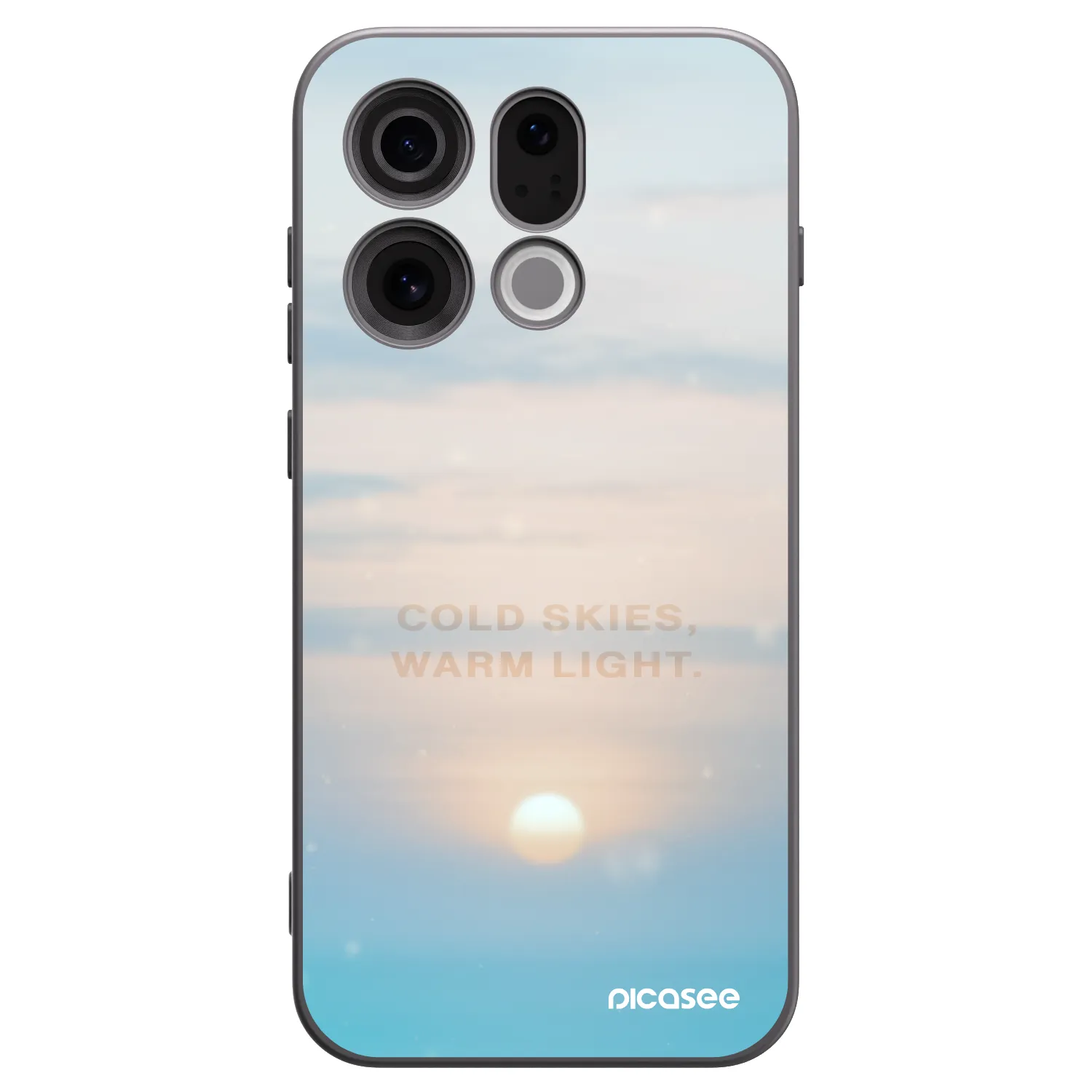 Picasee silikonový černý obal pro OPPO Find X9 - COLD SKIES