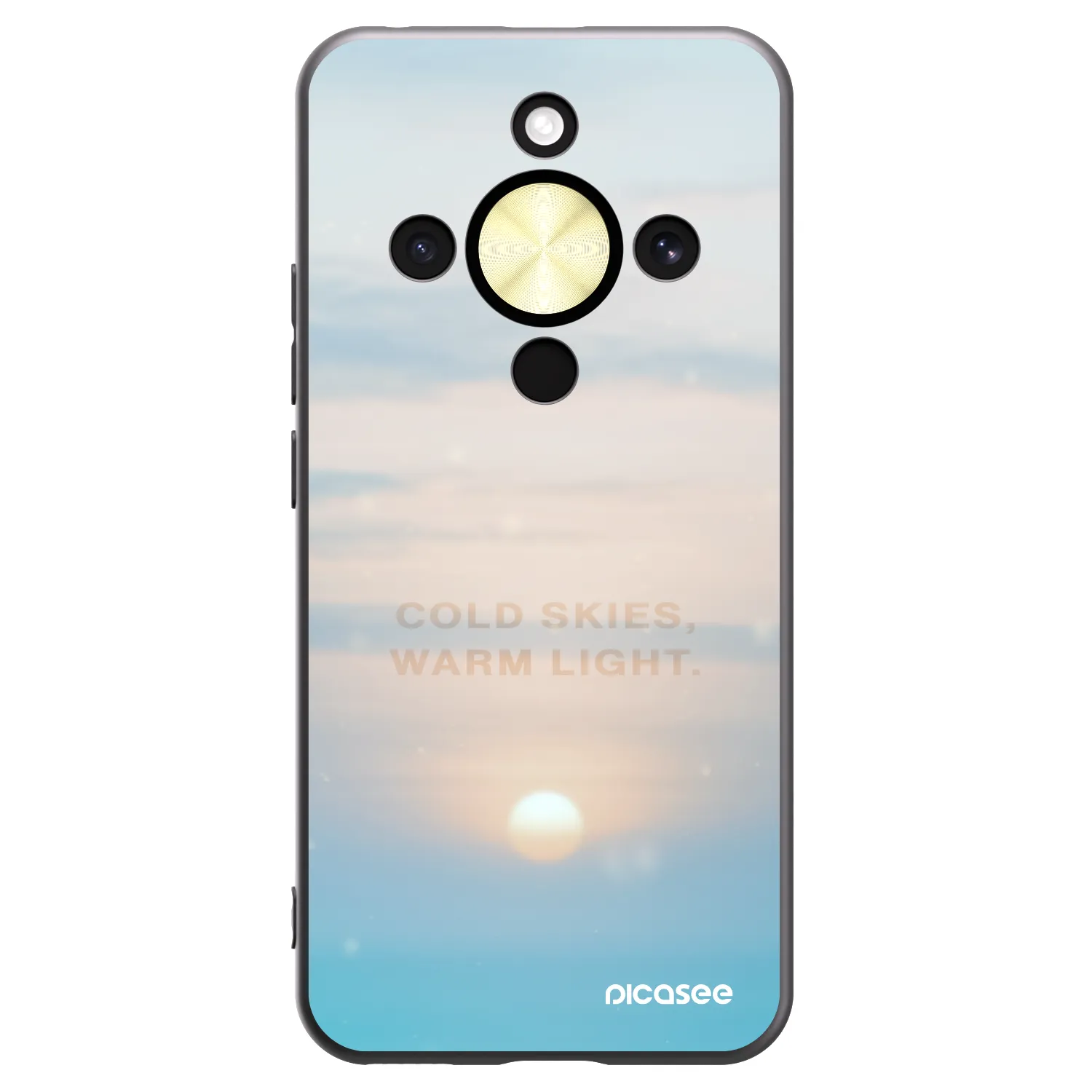 Picasee silikonový černý obal pro Honor Magic8 Lite 5G - COLD SKIES
