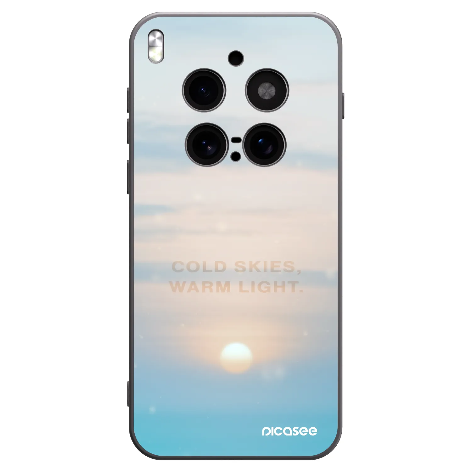 Picasee silikonový černý obal pro Vivo X300 Pro - COLD SKIES