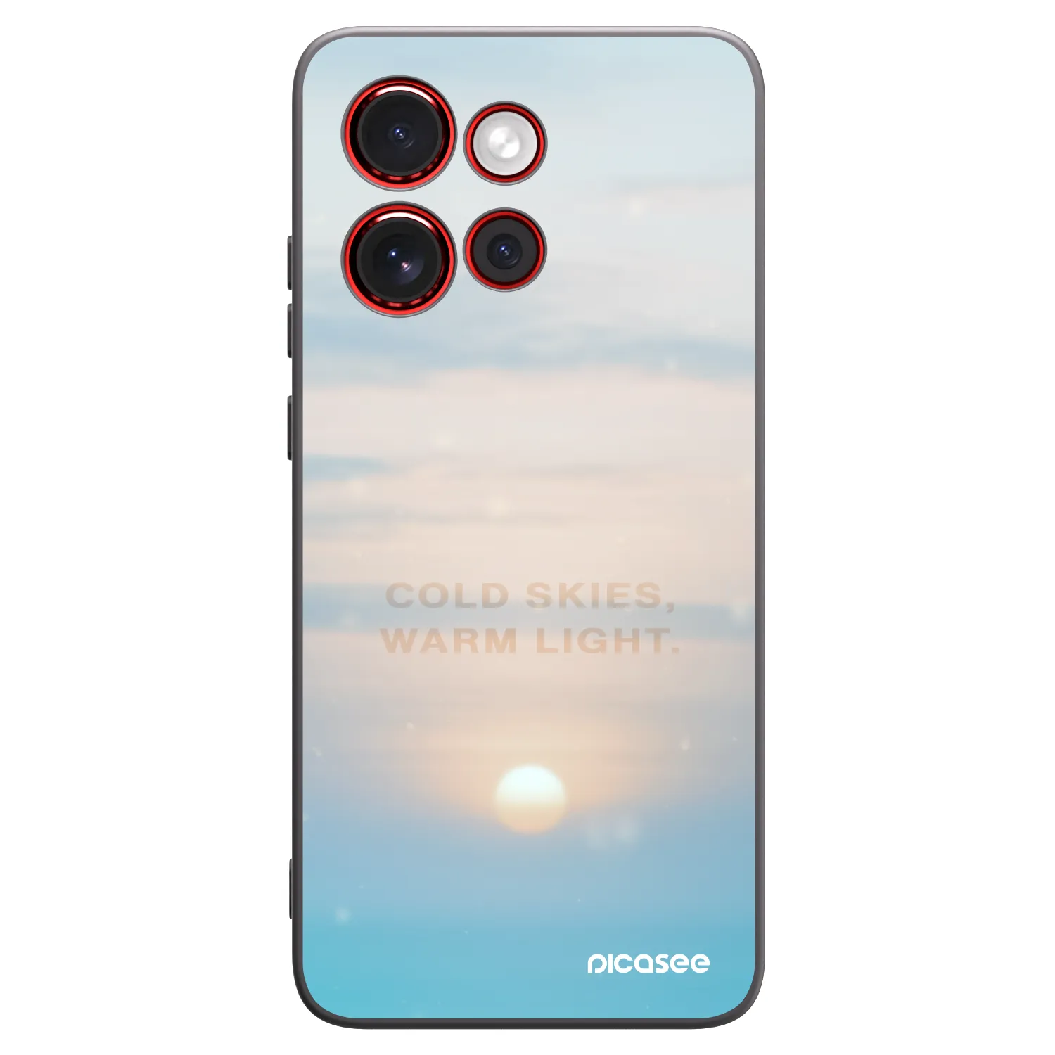 Picasee silikonový černý obal pro Motorola Edge 60 Neo 5G - COLD SKIES